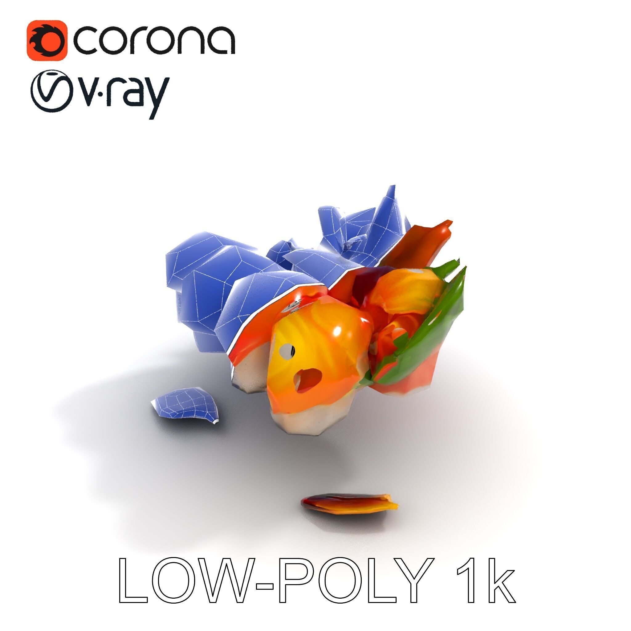 Gourmet Sushi Plate D Model Pack Low-poly 3D model_13