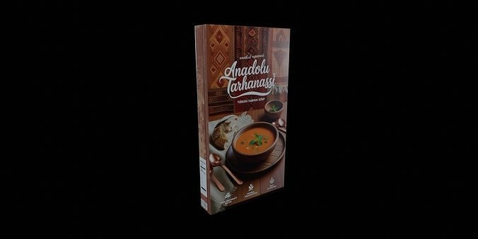 Instant soup-Minestrone Instant Soup-GAME READY PBR  Low-poly 3D model