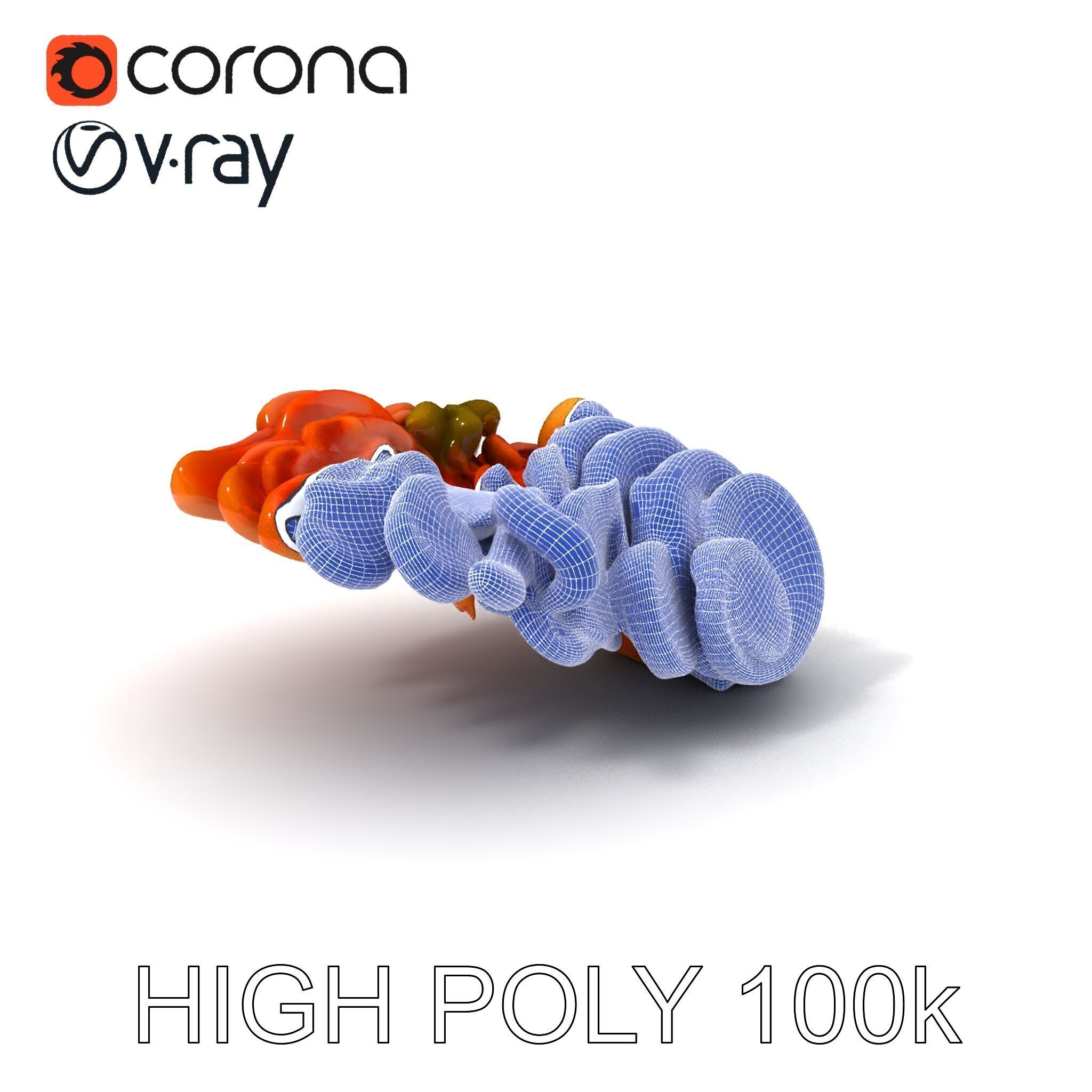 Charcuterie Platter D Model Pack Low-poly 3D model_4