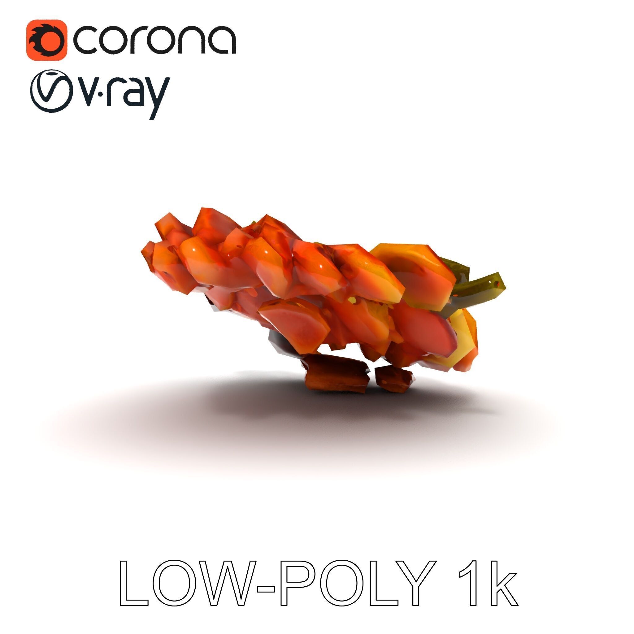 Charcuterie Platter D Model Pack Low-poly 3D model_26