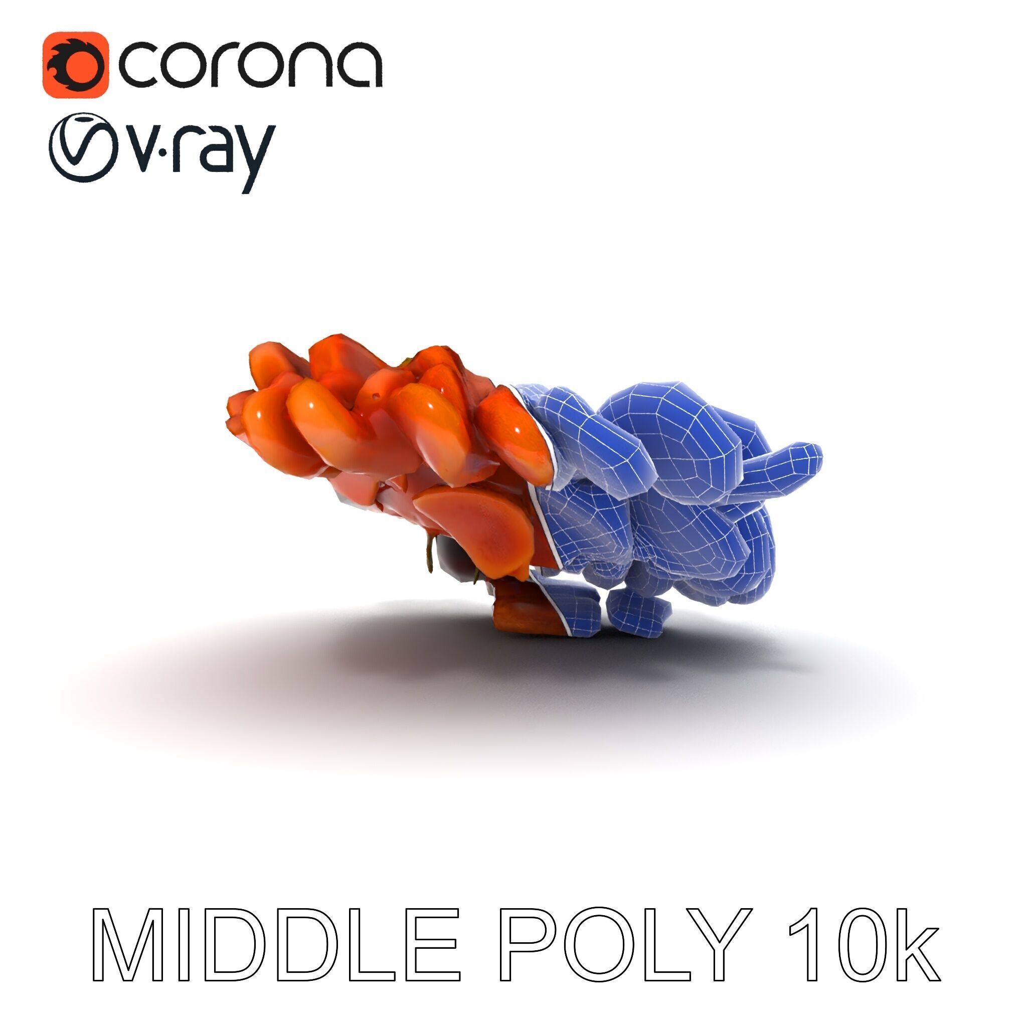 Charcuterie Platter D Model Pack Low-poly 3D model_17