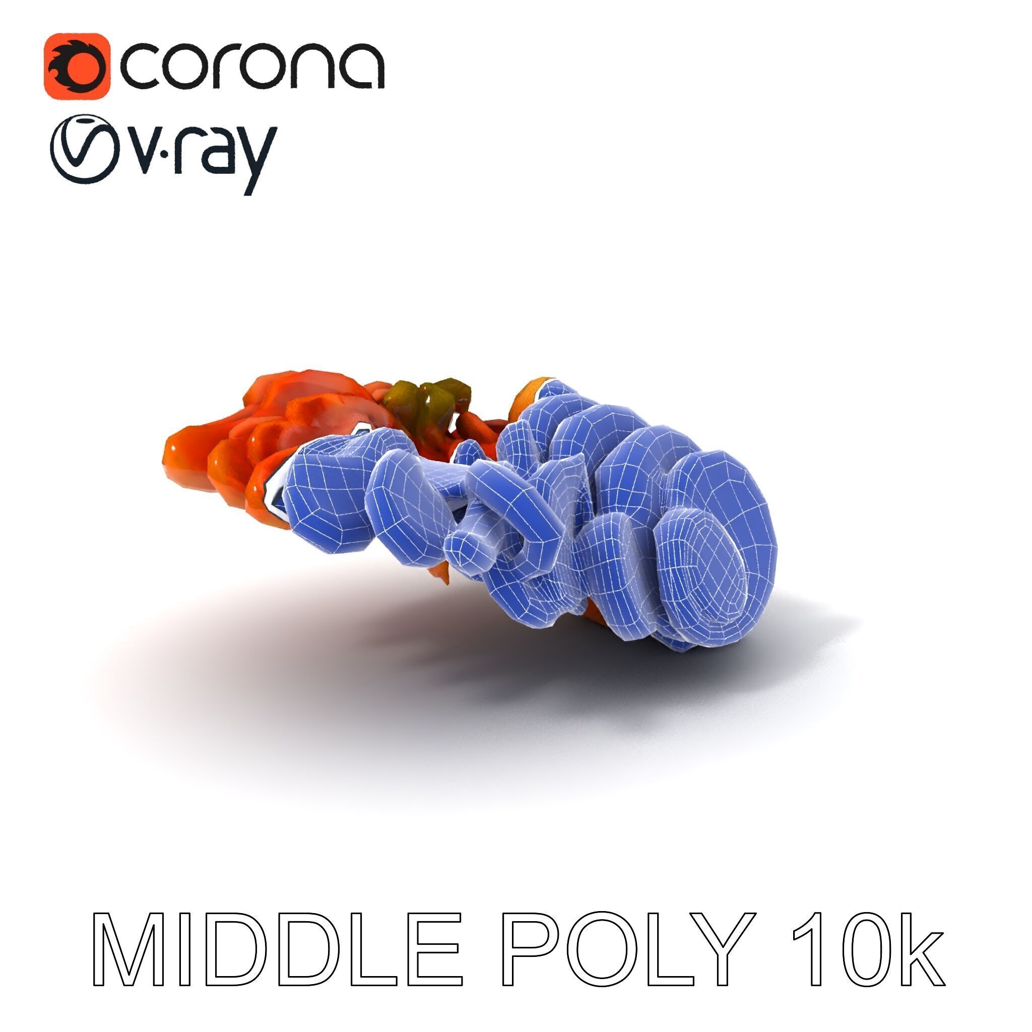 Charcuterie Platter D Model Pack Low-poly 3D model_12