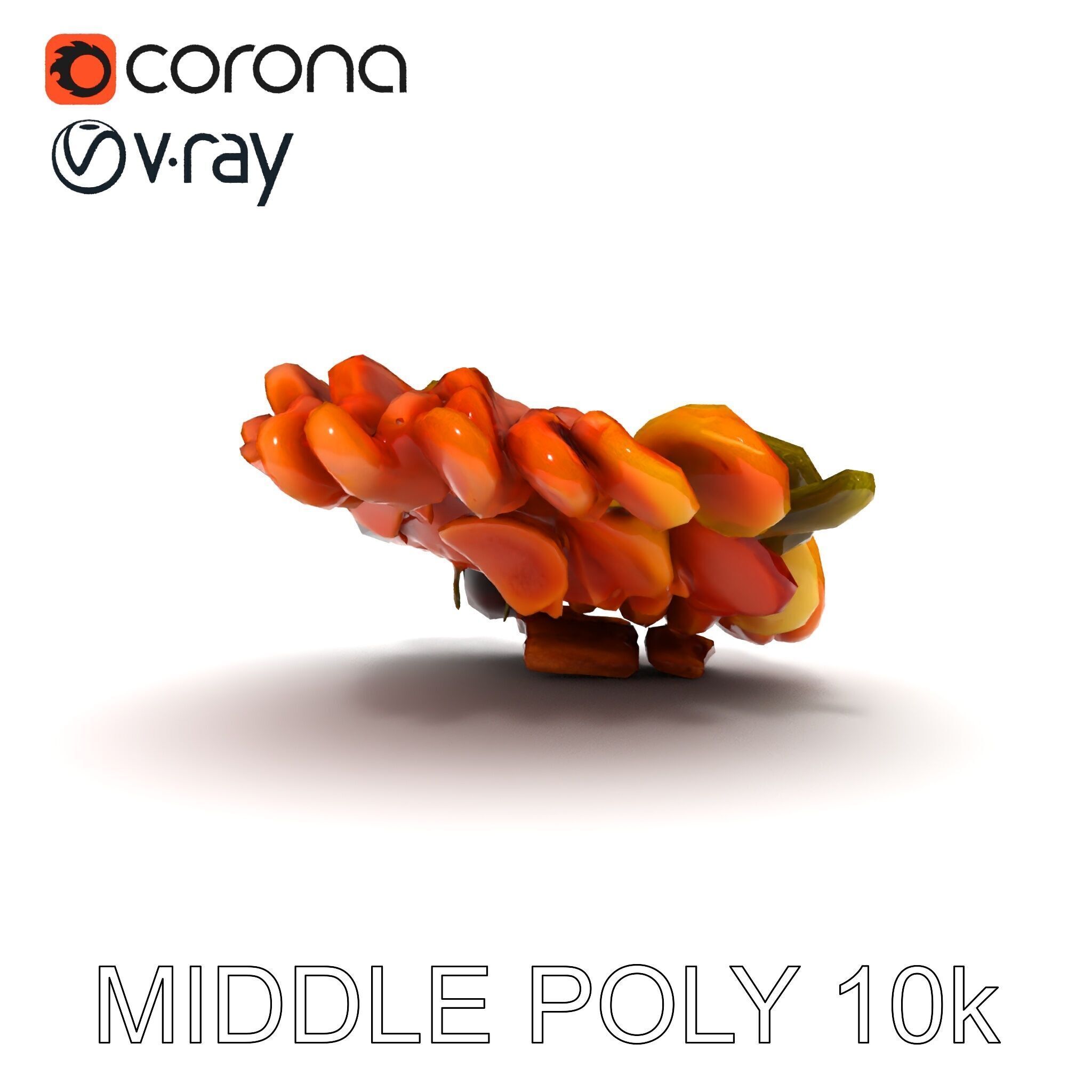 Charcuterie Platter D Model Pack Low-poly 3D model_9