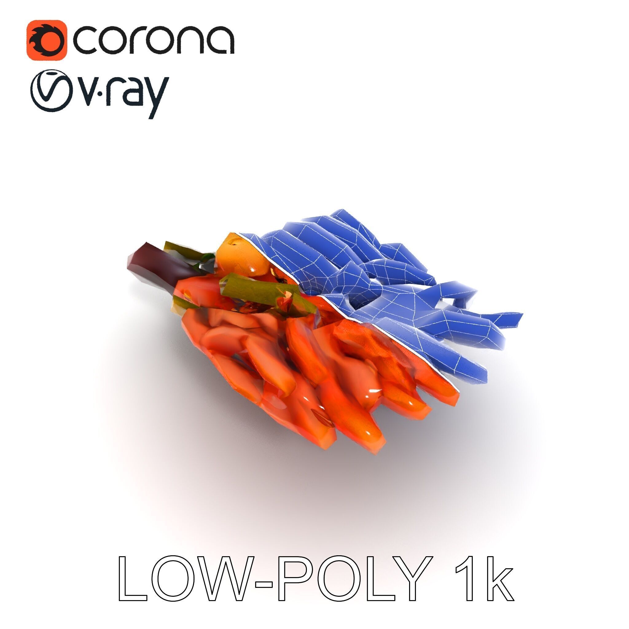 Charcuterie Platter D Model Pack Low-poly 3D model_34