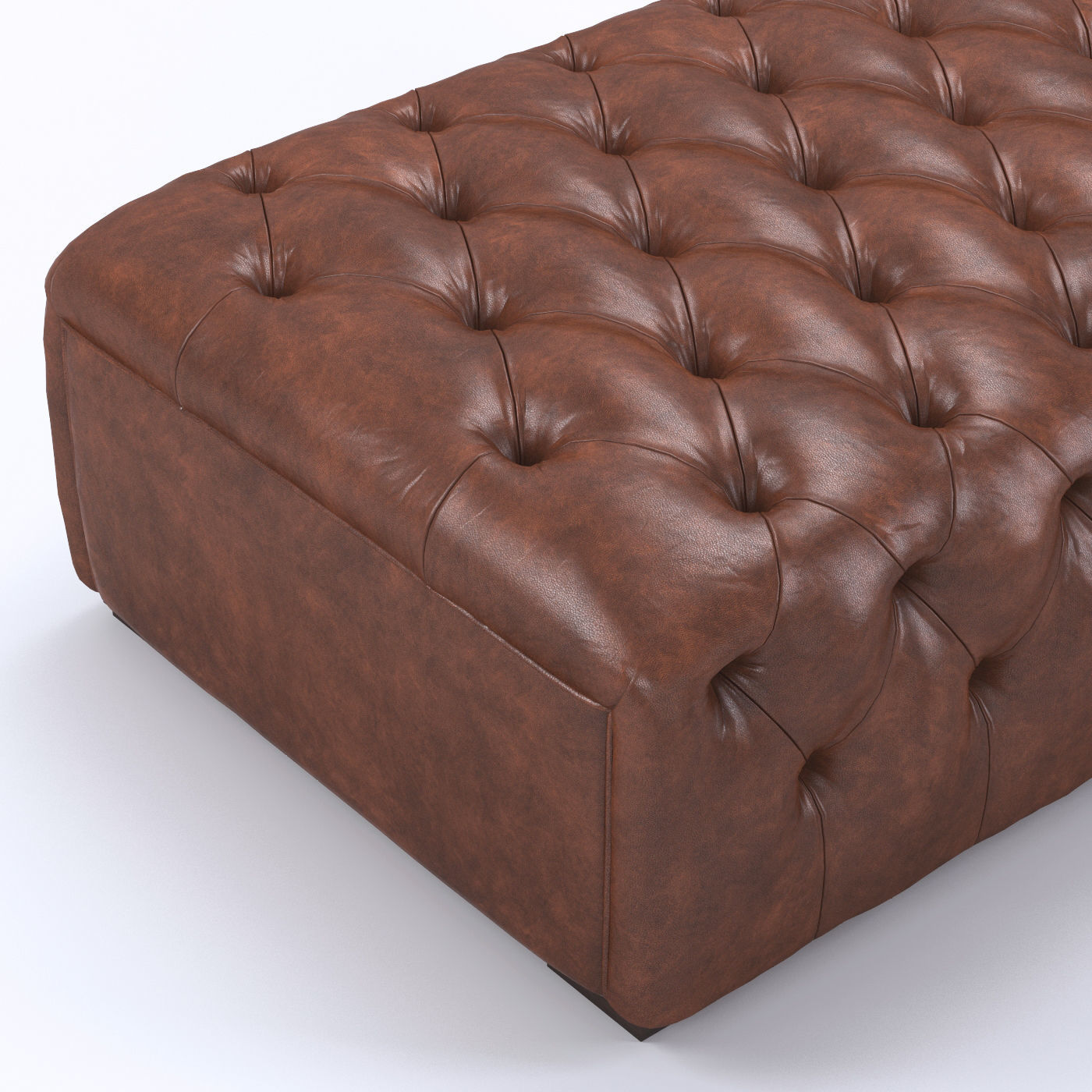 Chester Tufted Ottoman 3D model_1