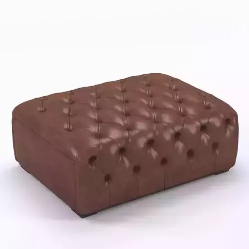 Chester Tufted Ottoman 3D model