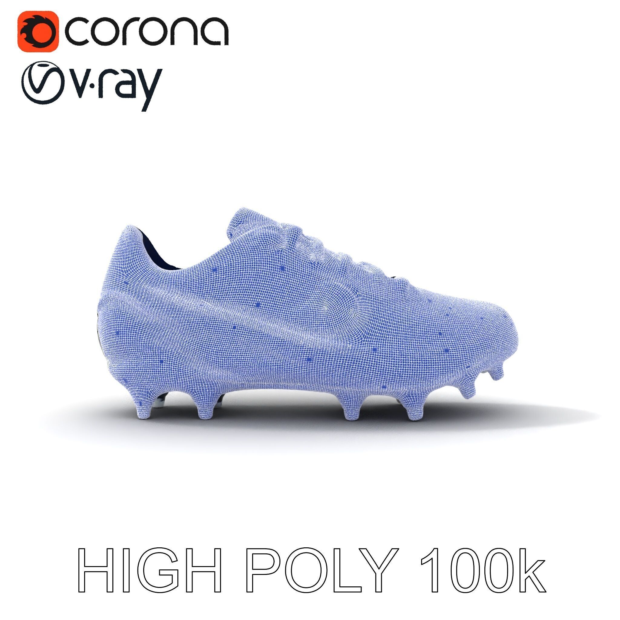 Football Shoe Model Pack Low-poly 3D model_25