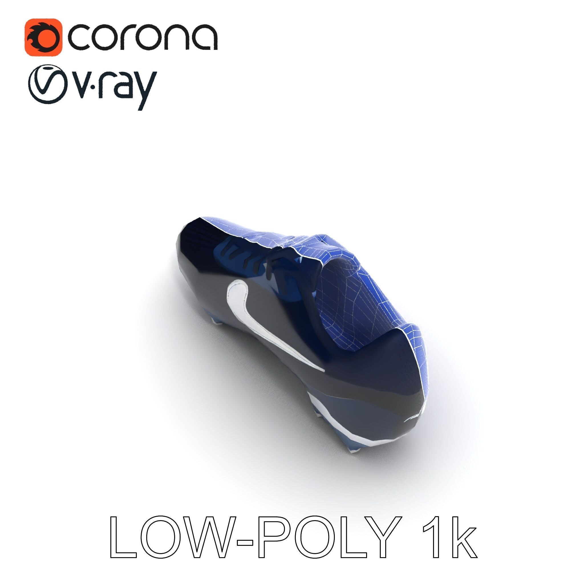 Football Shoe Model Pack Low-poly 3D model_34