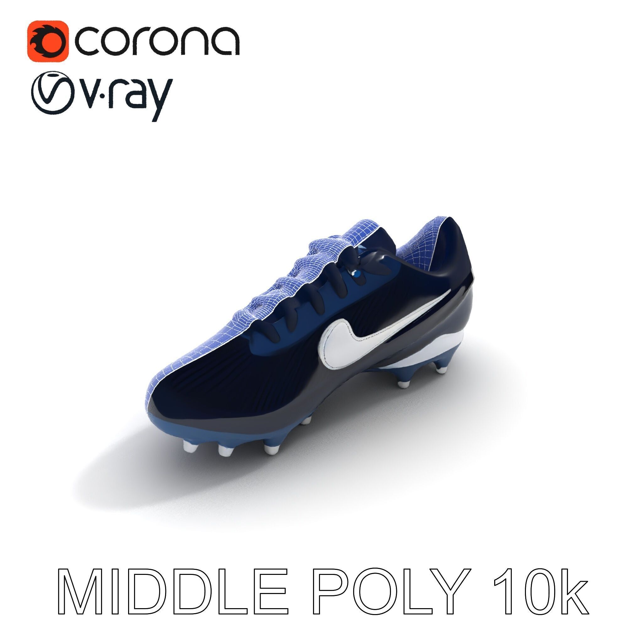 Football Shoe Model Pack Low-poly 3D model_33
