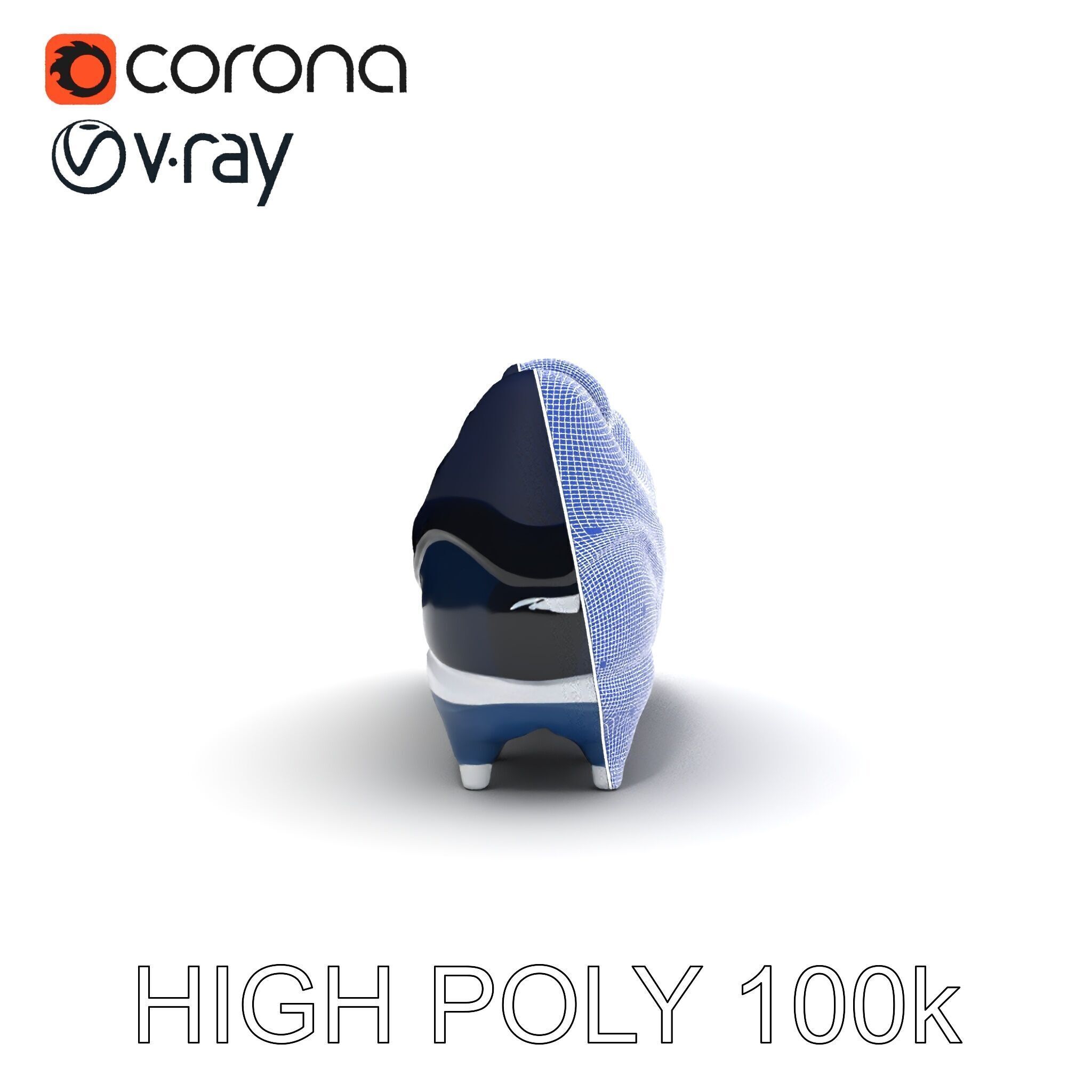 Football Shoe Model Pack Low-poly 3D model_22