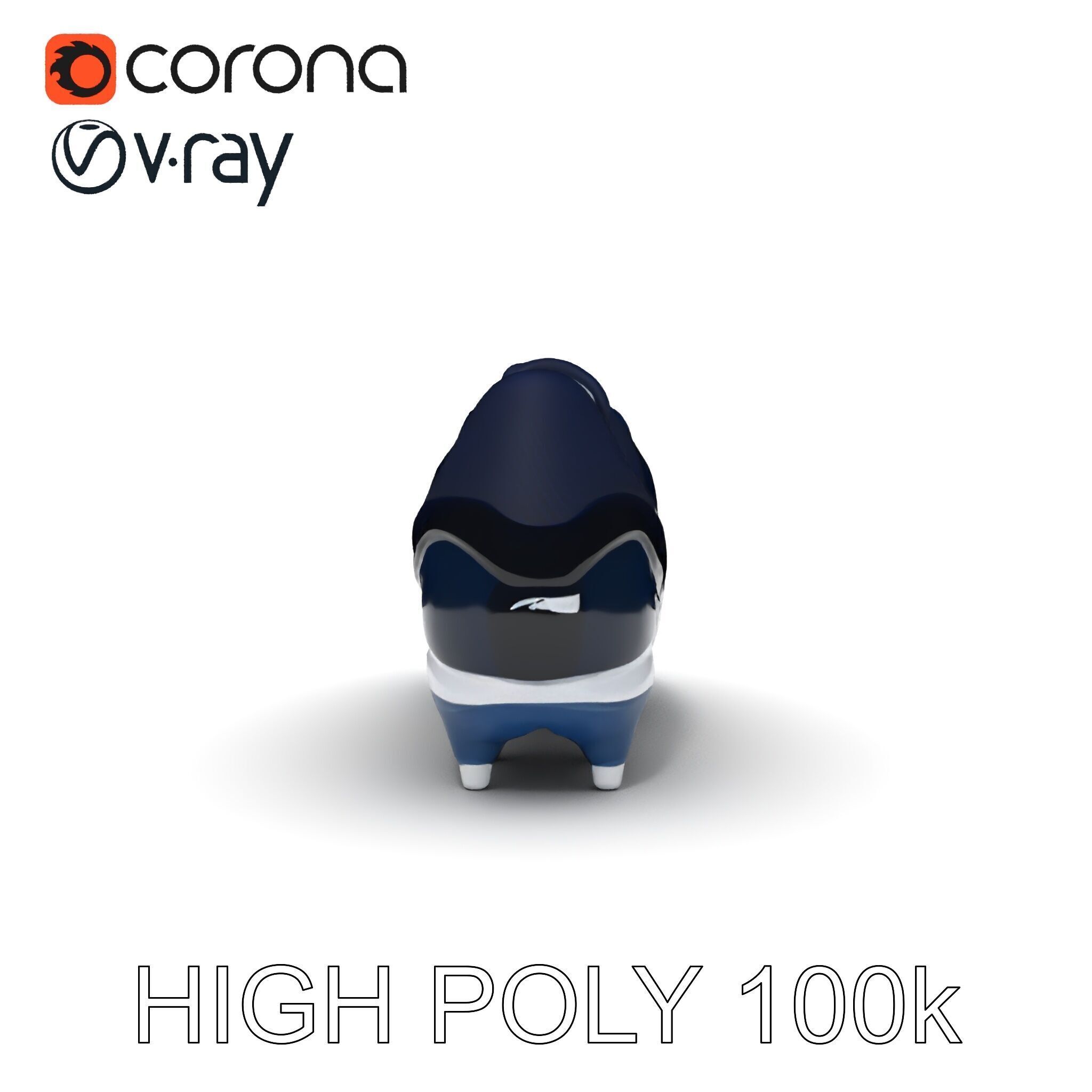 Football Shoe Model Pack Low-poly 3D model_19