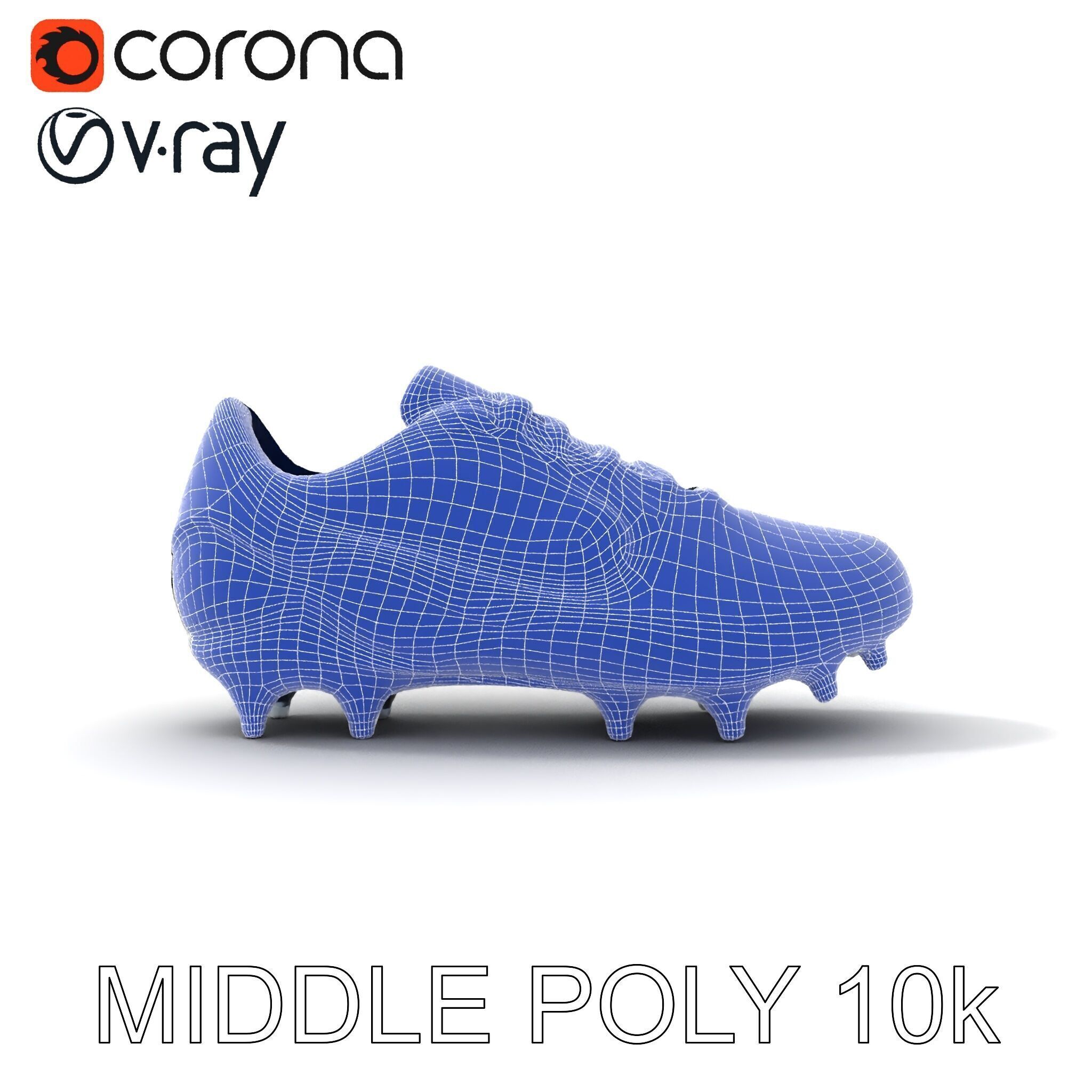 Football Shoe Model Pack Low-poly 3D model_11