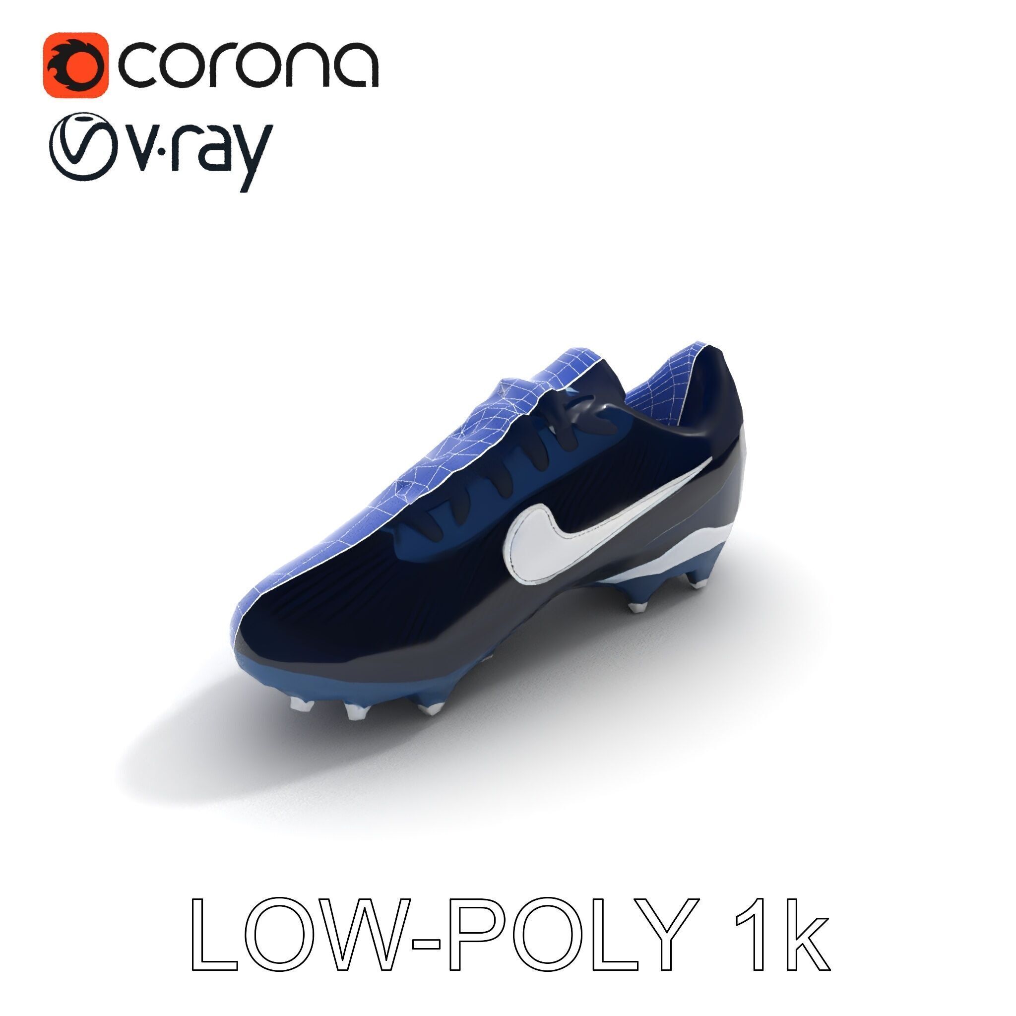 Football Shoe Model Pack Low-poly 3D model_32