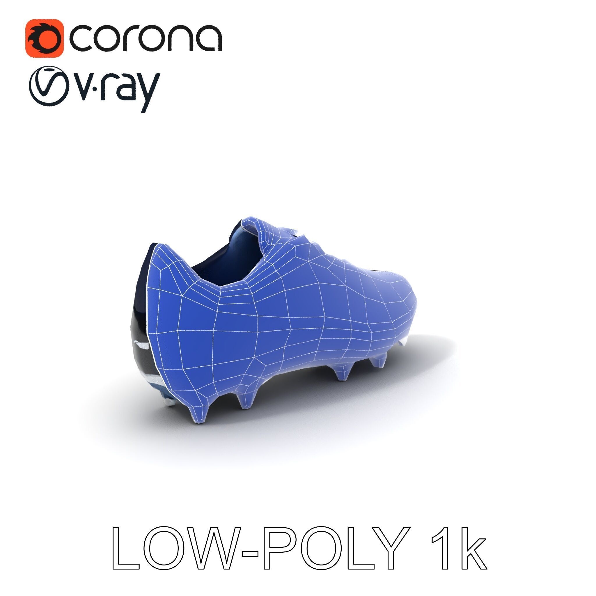 Football Shoe Model Pack Low-poly 3D model_21