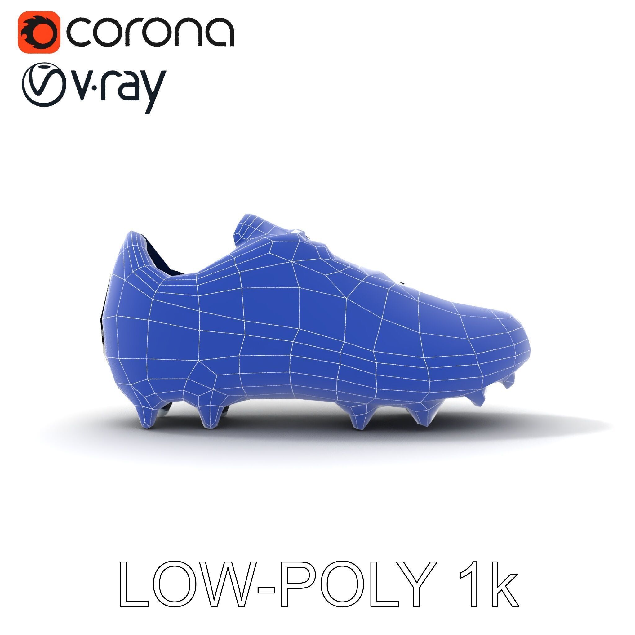 Football Shoe Model Pack Low-poly 3D model_15