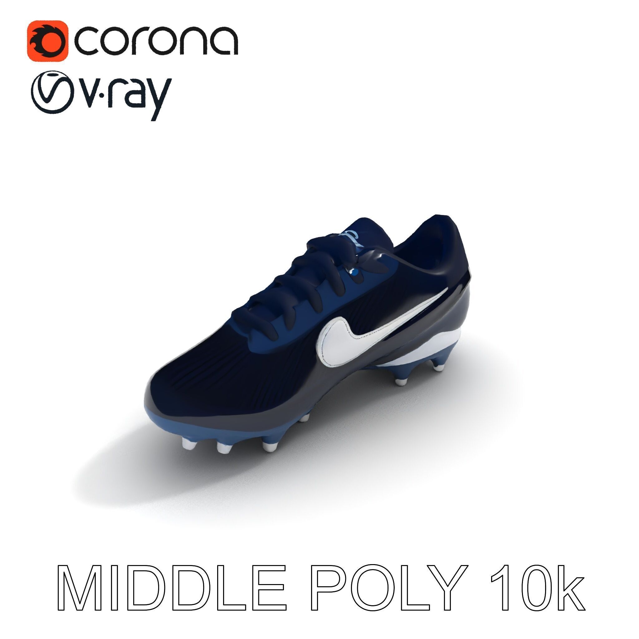Football Shoe Model Pack Low-poly 3D model_20