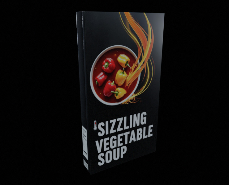Instant soup-Minestrone Instant Soup-GAME READY PBR  Low-poly 3D model_8