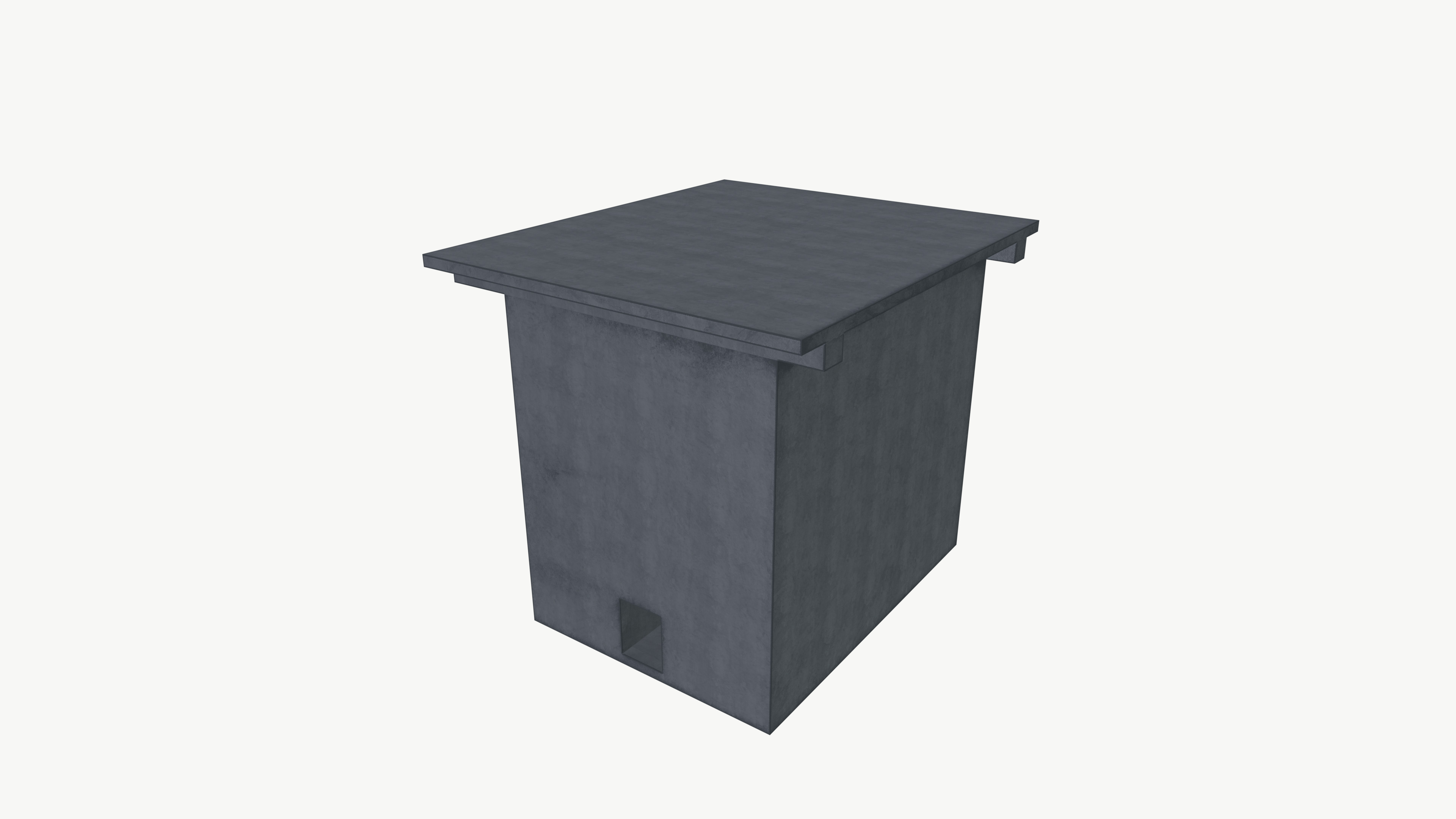 Concrete Room 3D model_5