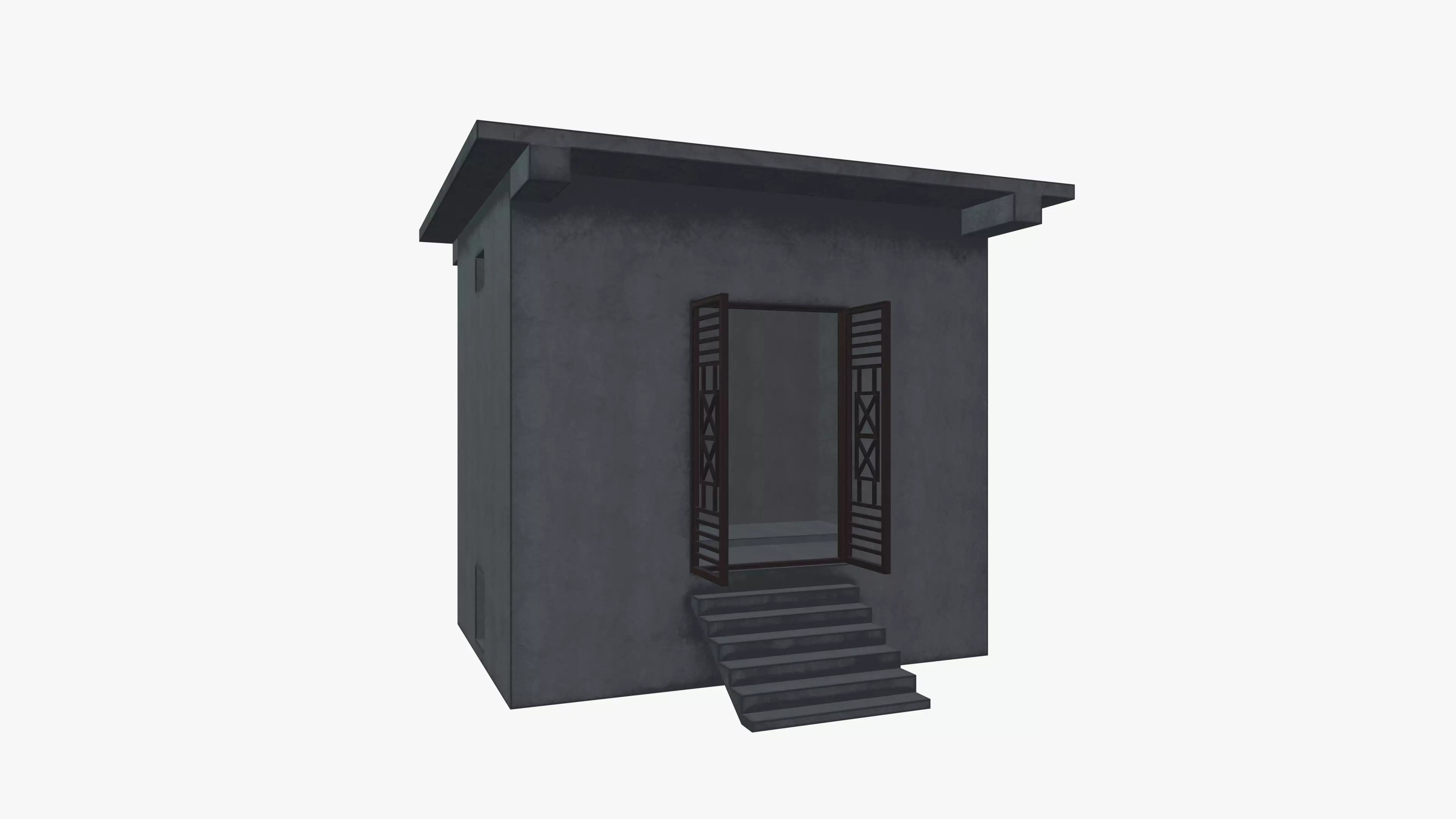 Concrete Room 3D model_0