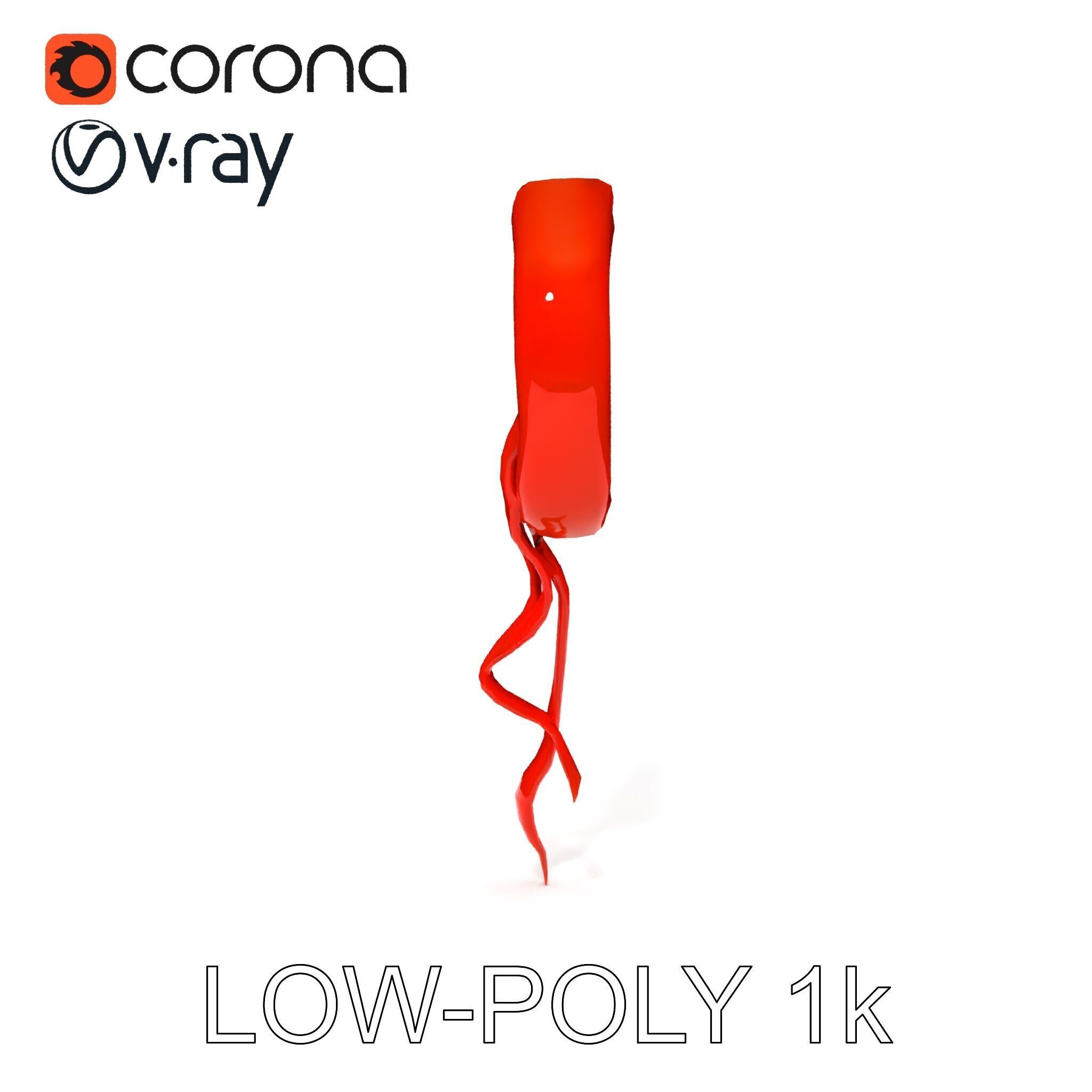 Antique Wax Seal and Parchment Model Pack Low-poly 3D model_21