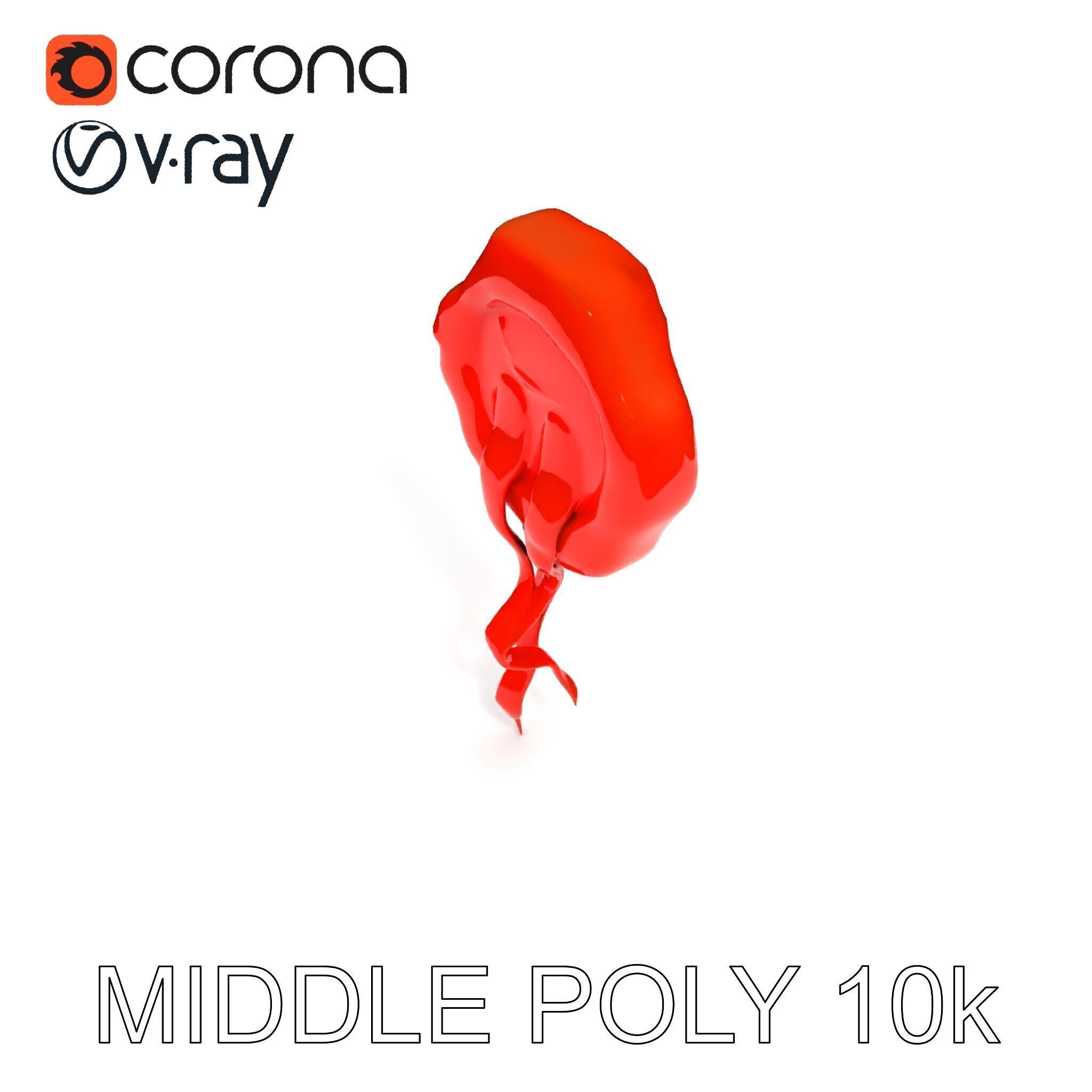 Antique Wax Seal and Parchment Model Pack Low-poly 3D model_17