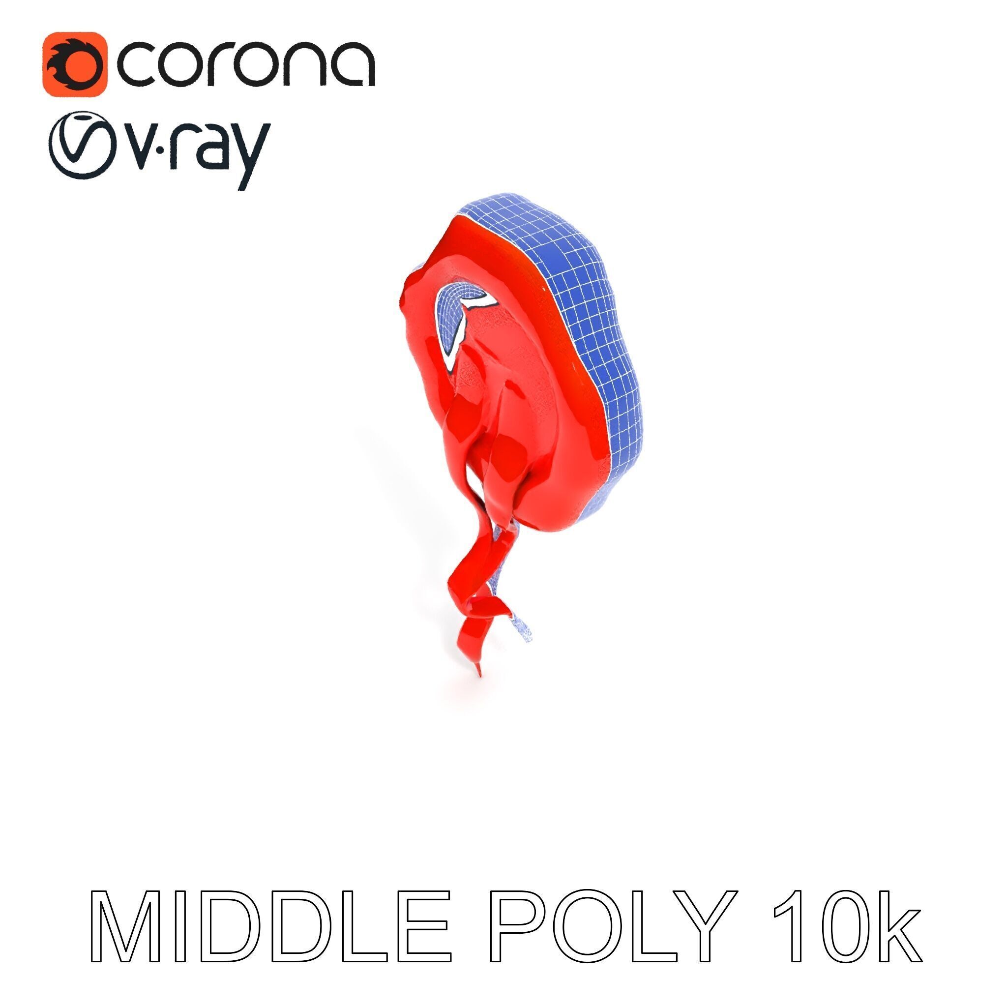 Antique Wax Seal and Parchment Model Pack Low-poly 3D model_22