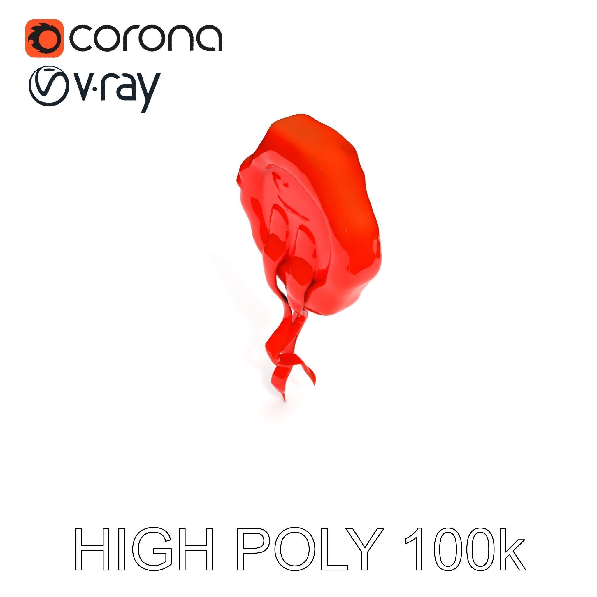 Antique Wax Seal and Parchment Model Pack Low-poly 3D model_13