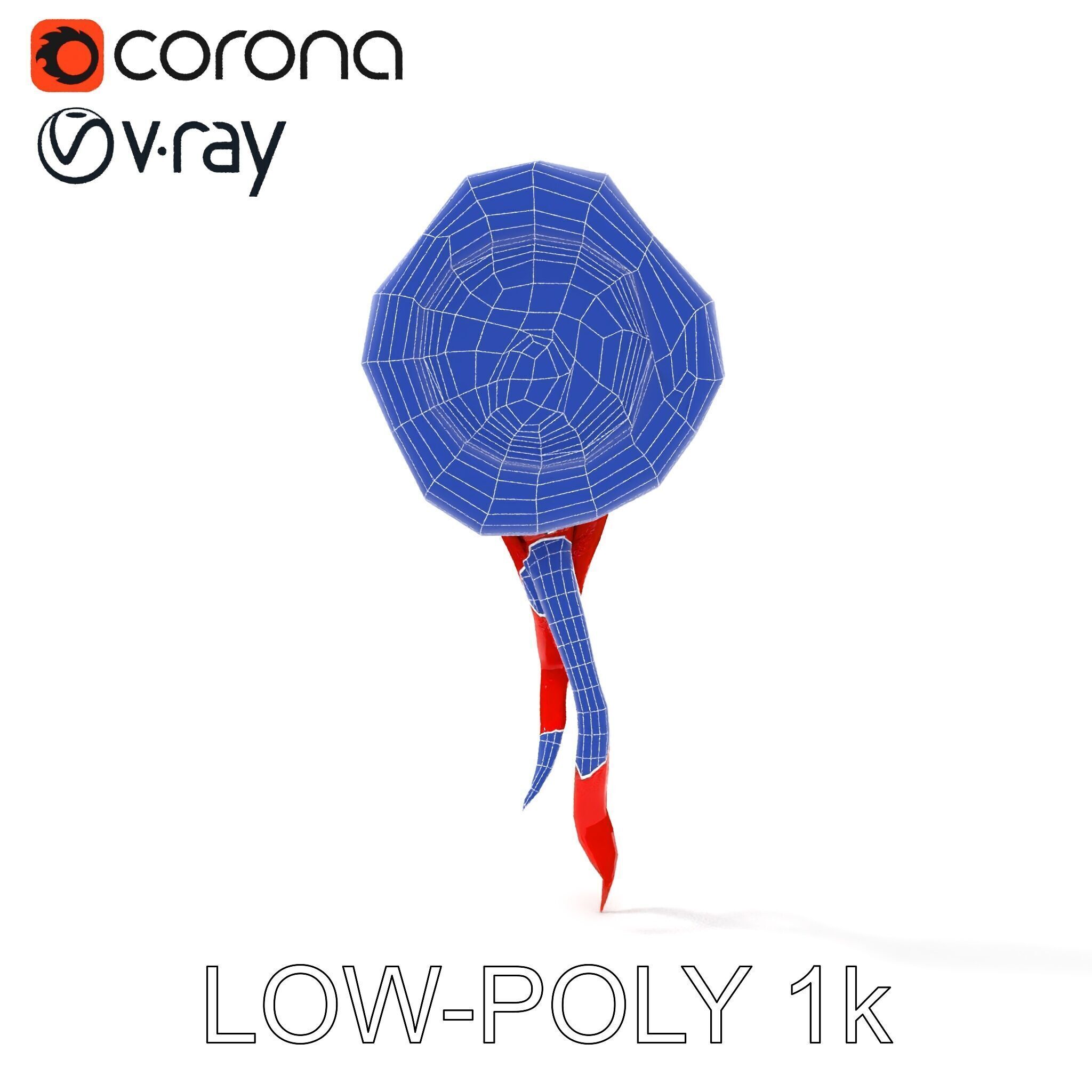 Antique Wax Seal and Parchment Model Pack Low-poly 3D model_32