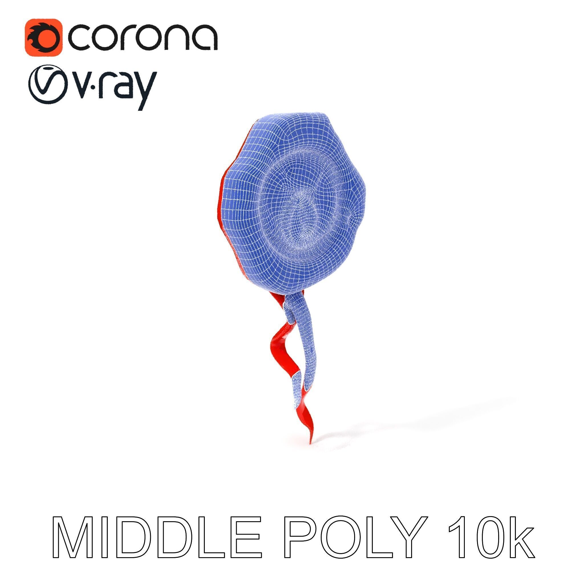 Antique Wax Seal and Parchment Model Pack Low-poly 3D model_6