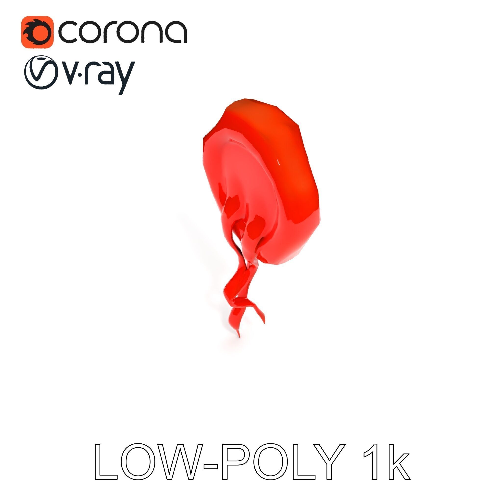 Antique Wax Seal and Parchment Model Pack Low-poly 3D model_18