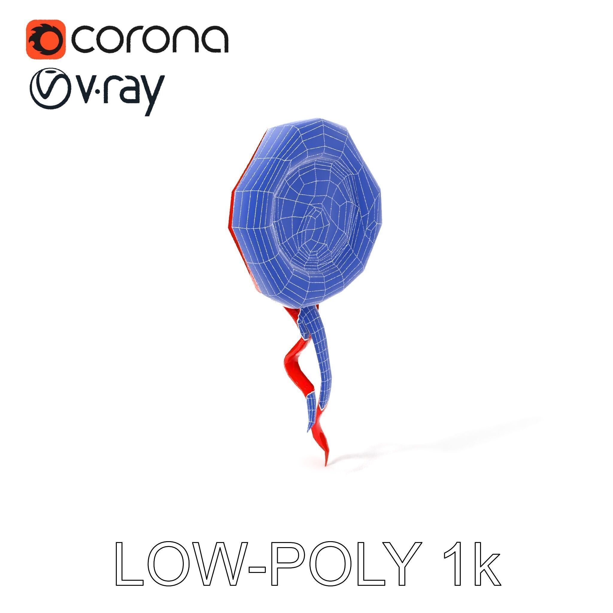 Antique Wax Seal and Parchment Model Pack Low-poly 3D model_29