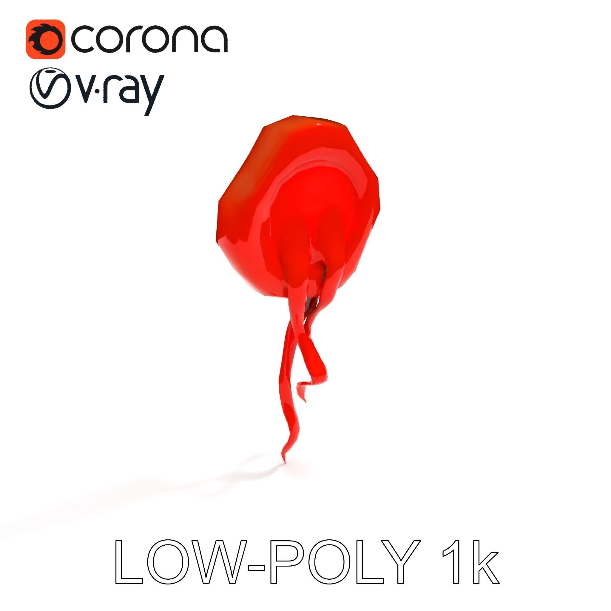 Antique Wax Seal and Parchment Model Pack Low-poly 3D model_12