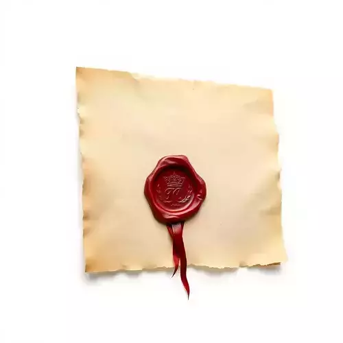 Antique Wax Seal and Parchment Model Pack