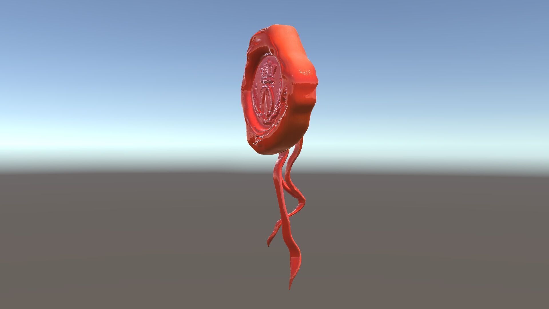 Antique Wax Seal and Parchment Model Pack Low-poly 3D model_5