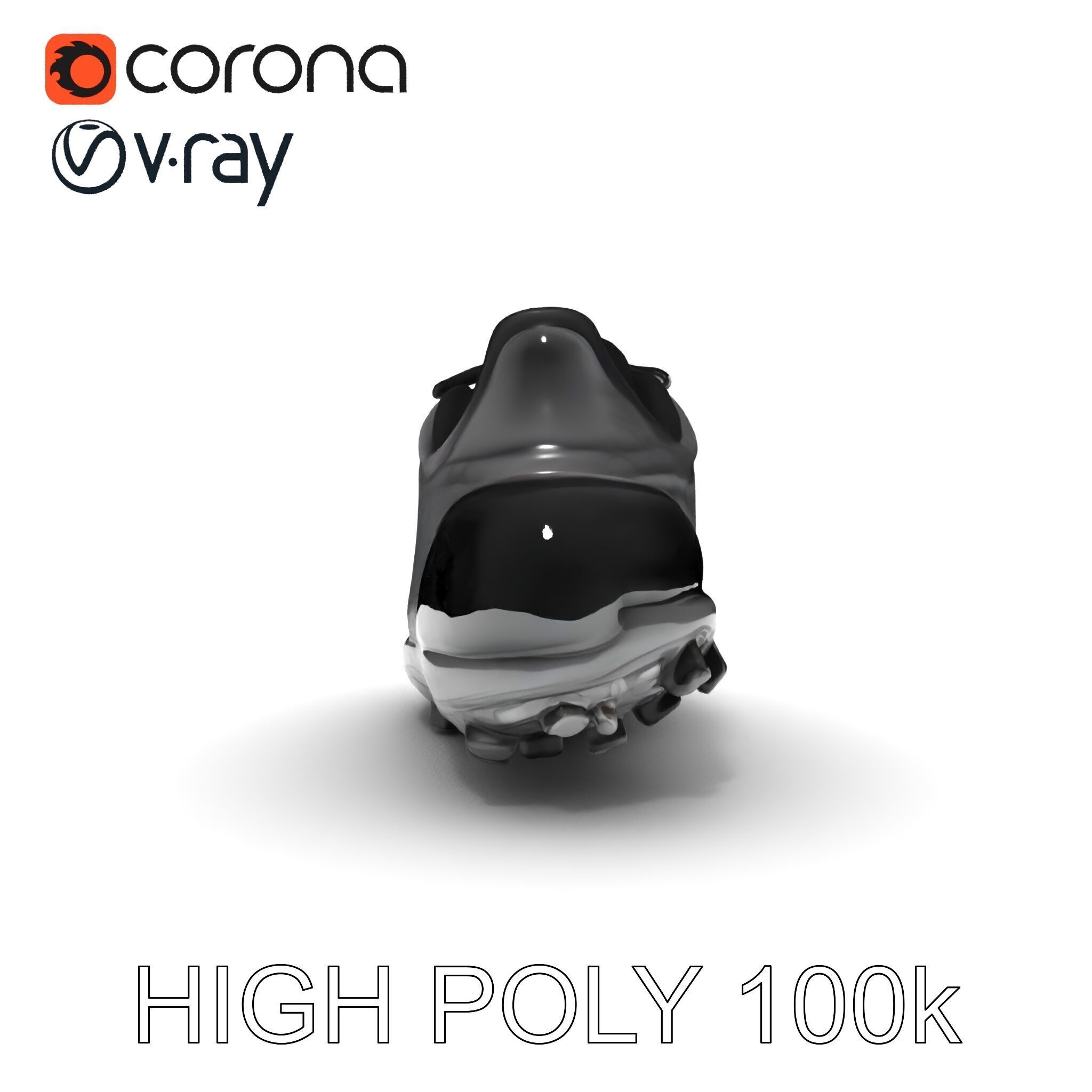 Soccer Shoe Model Pack with Advanced Textures Low-poly 3D model_19