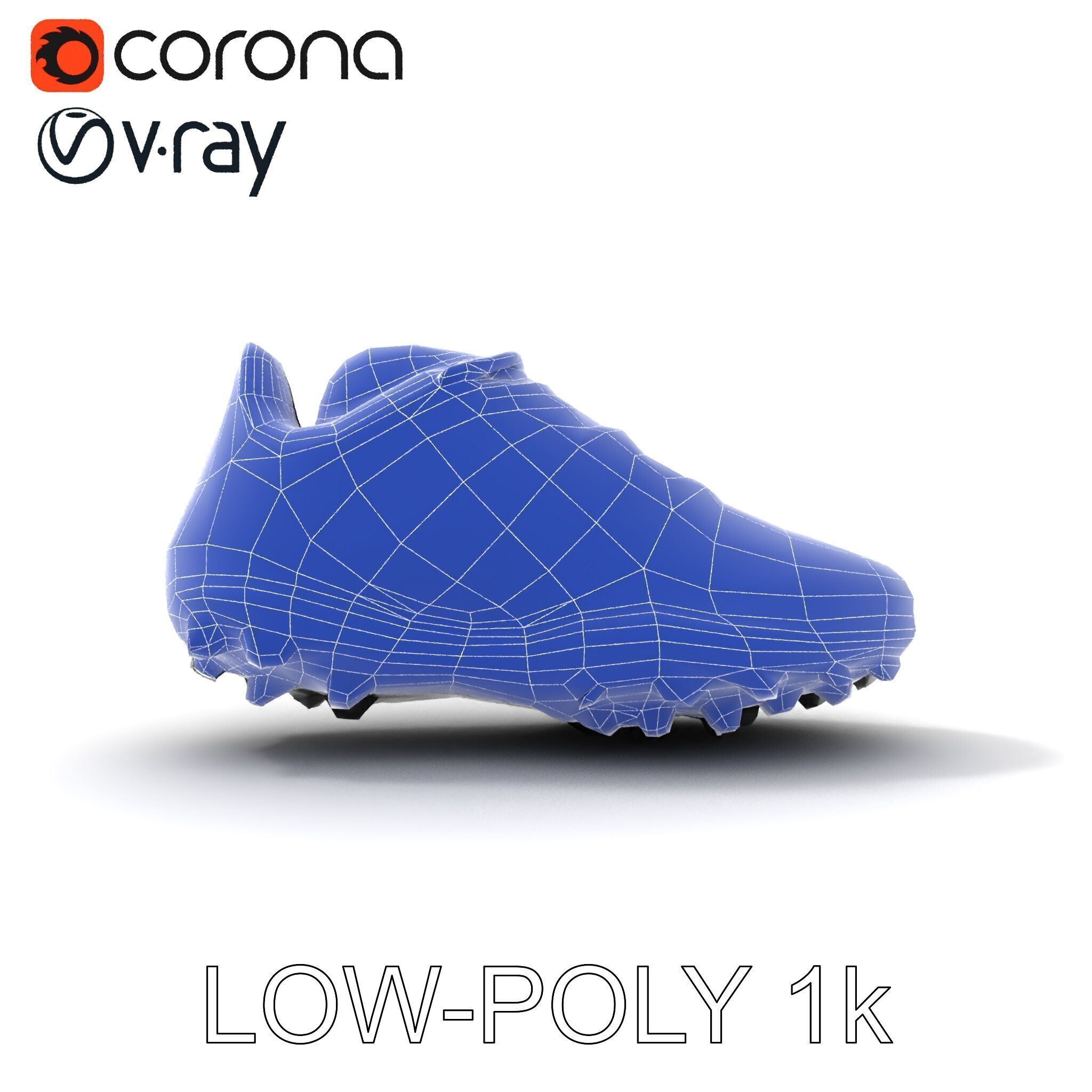 Soccer Shoe Model Pack with Advanced Textures Low-poly 3D model_26
