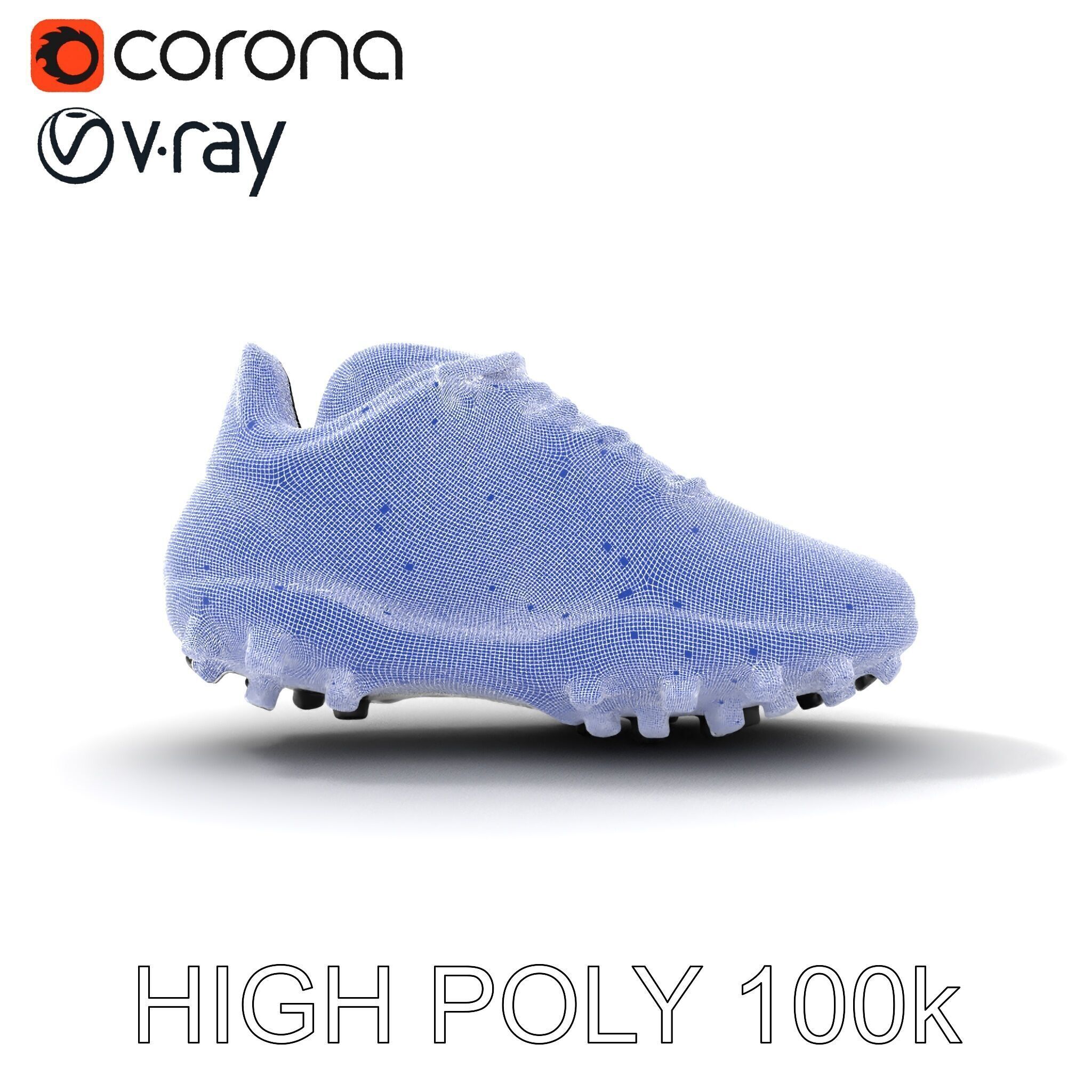 Soccer Shoe Model Pack with Advanced Textures Low-poly 3D model_11