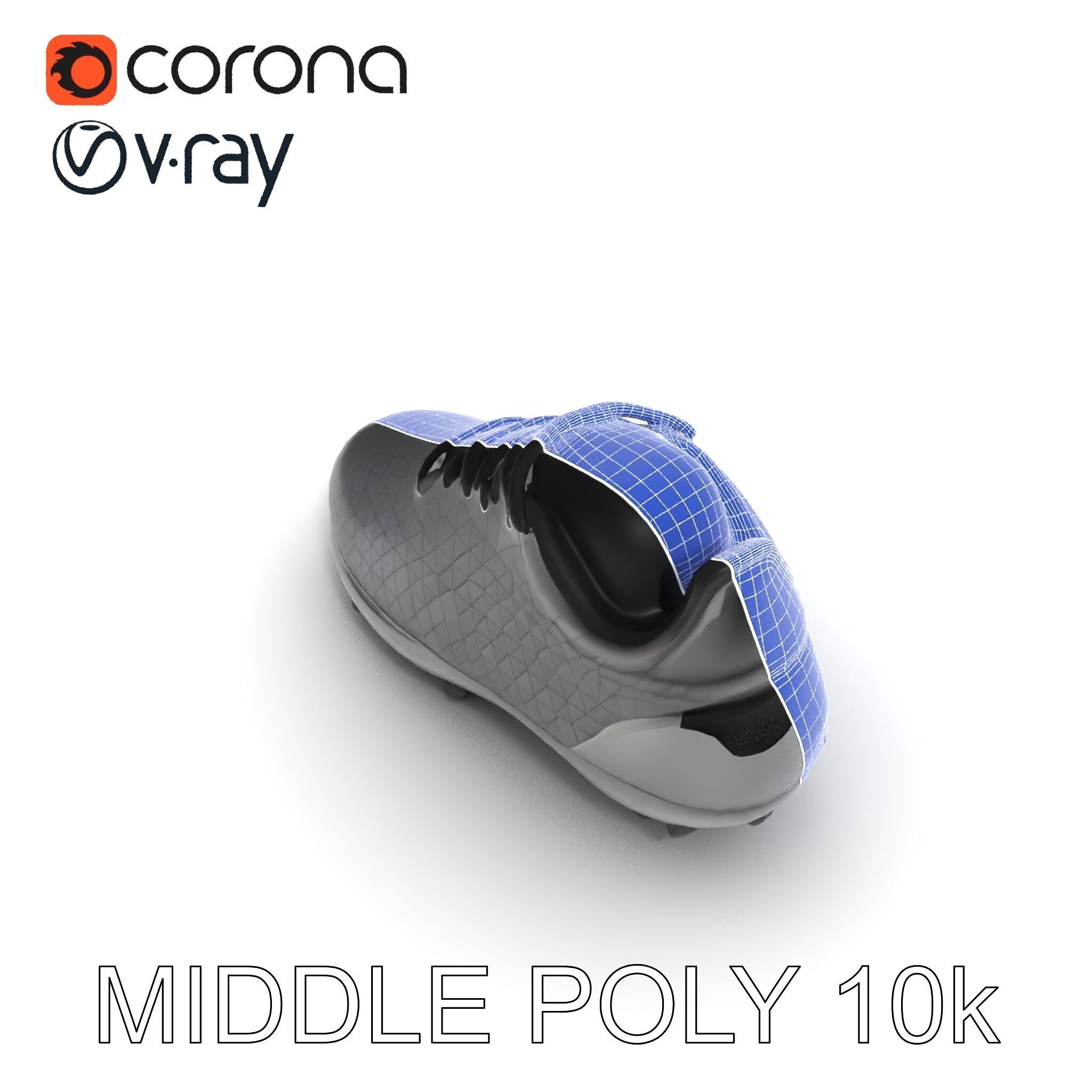 Soccer Shoe Model Pack with Advanced Textures Low-poly 3D model_30