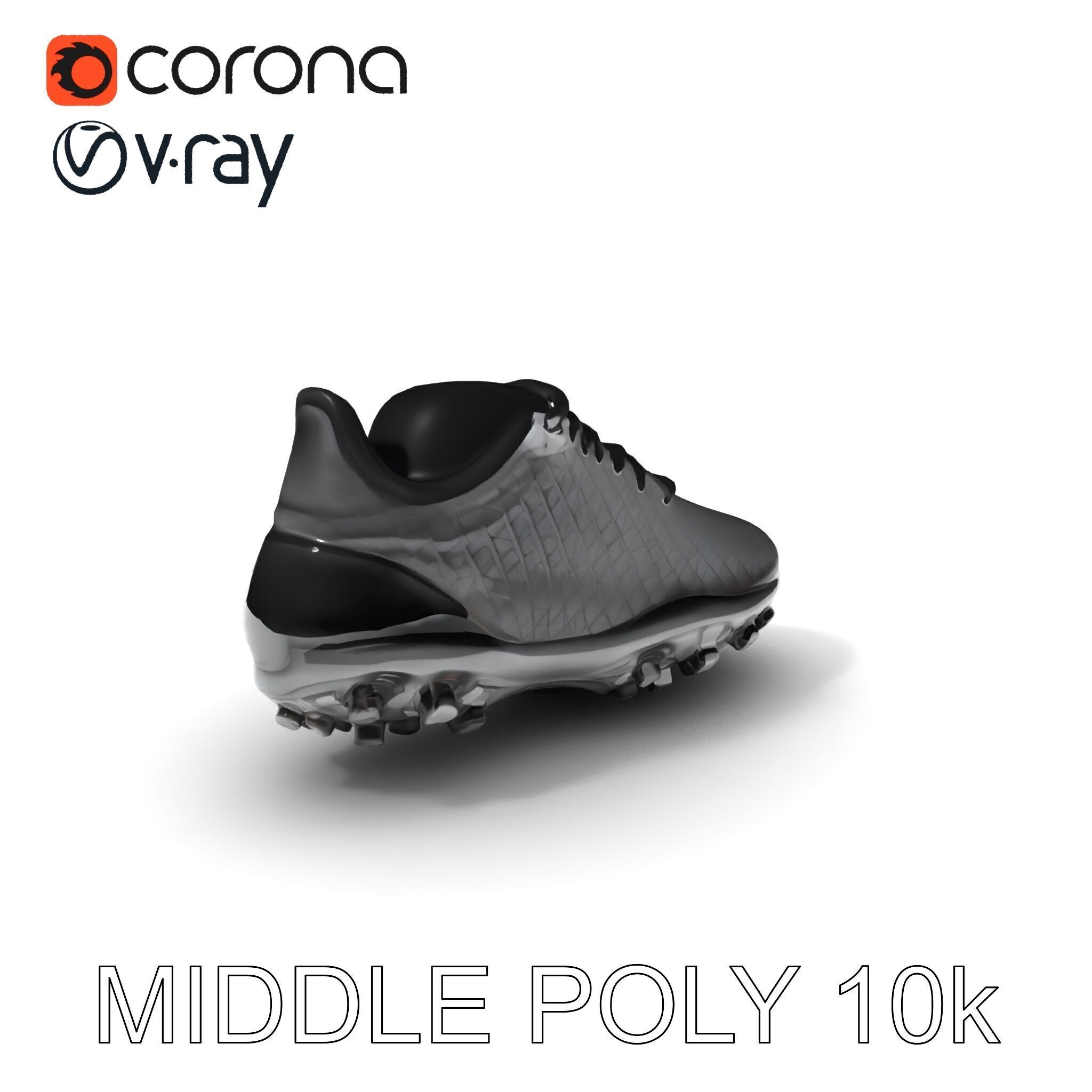Soccer Shoe Model Pack with Advanced Textures Low-poly 3D model_14