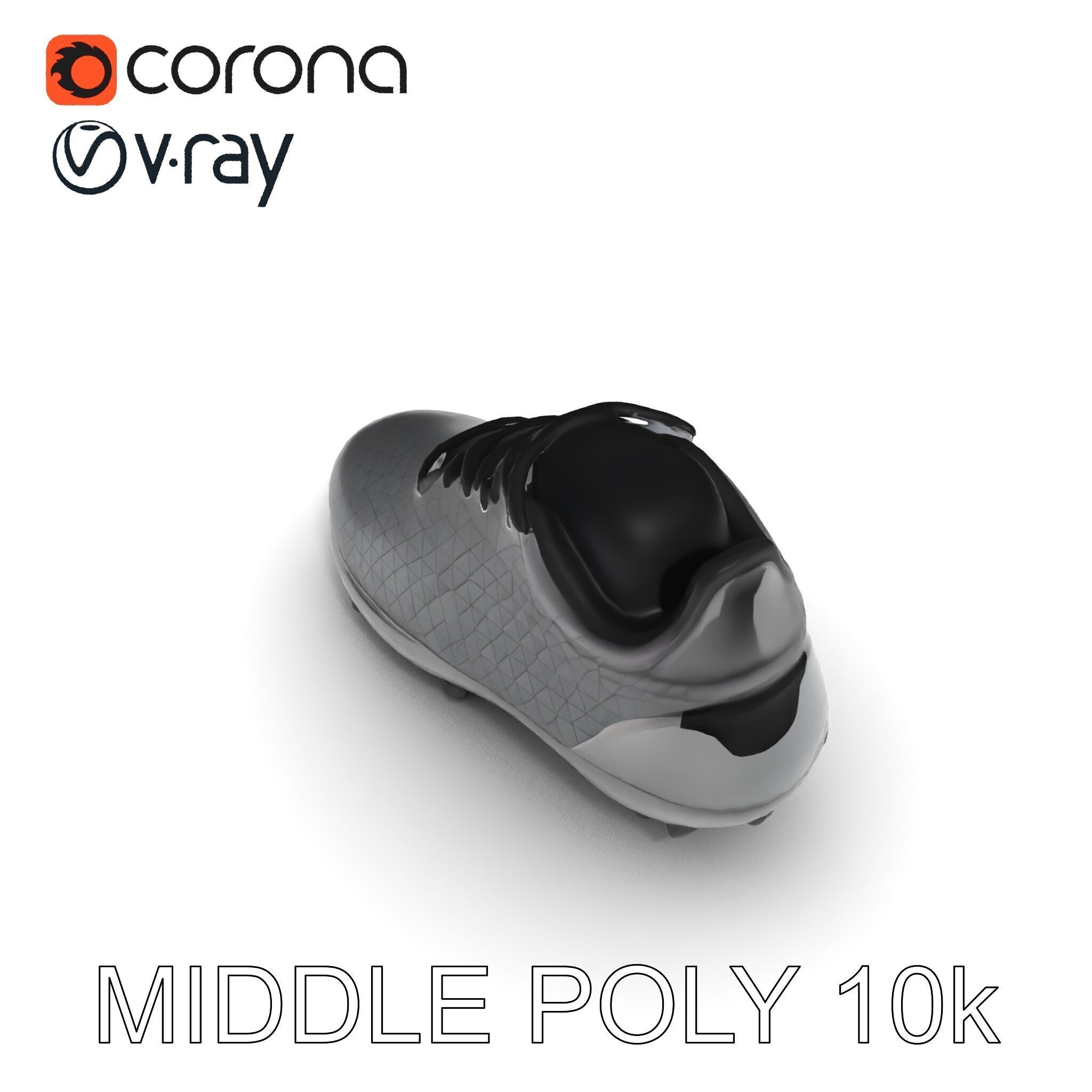 Soccer Shoe Model Pack with Advanced Textures Low-poly 3D model_27