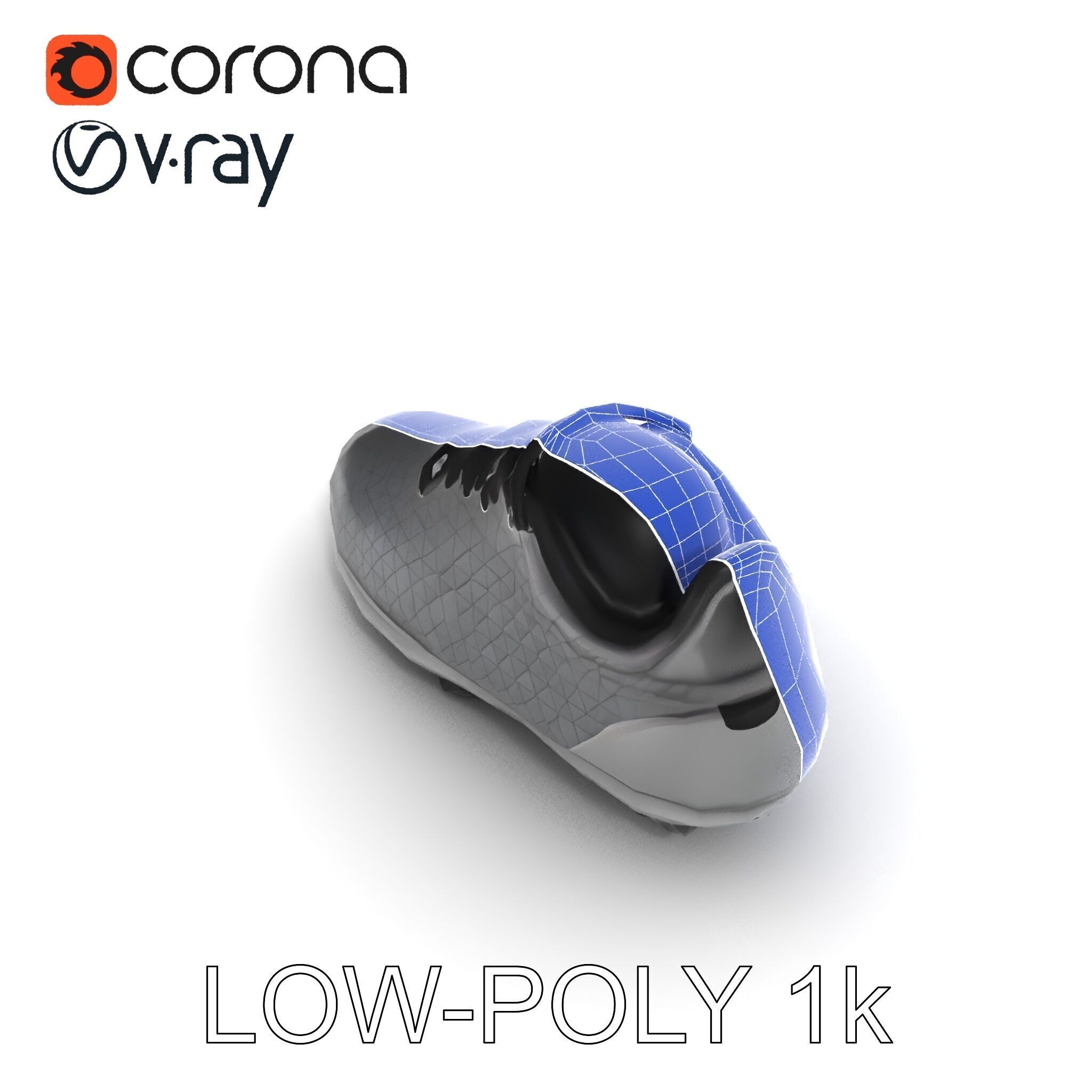 Soccer Shoe Model Pack with Advanced Textures Low-poly 3D model_7