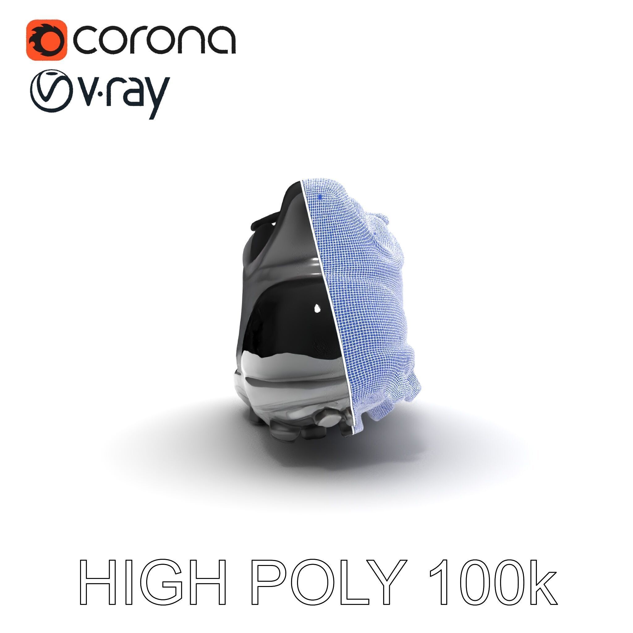 Soccer Shoe Model Pack with Advanced Textures Low-poly 3D model_8