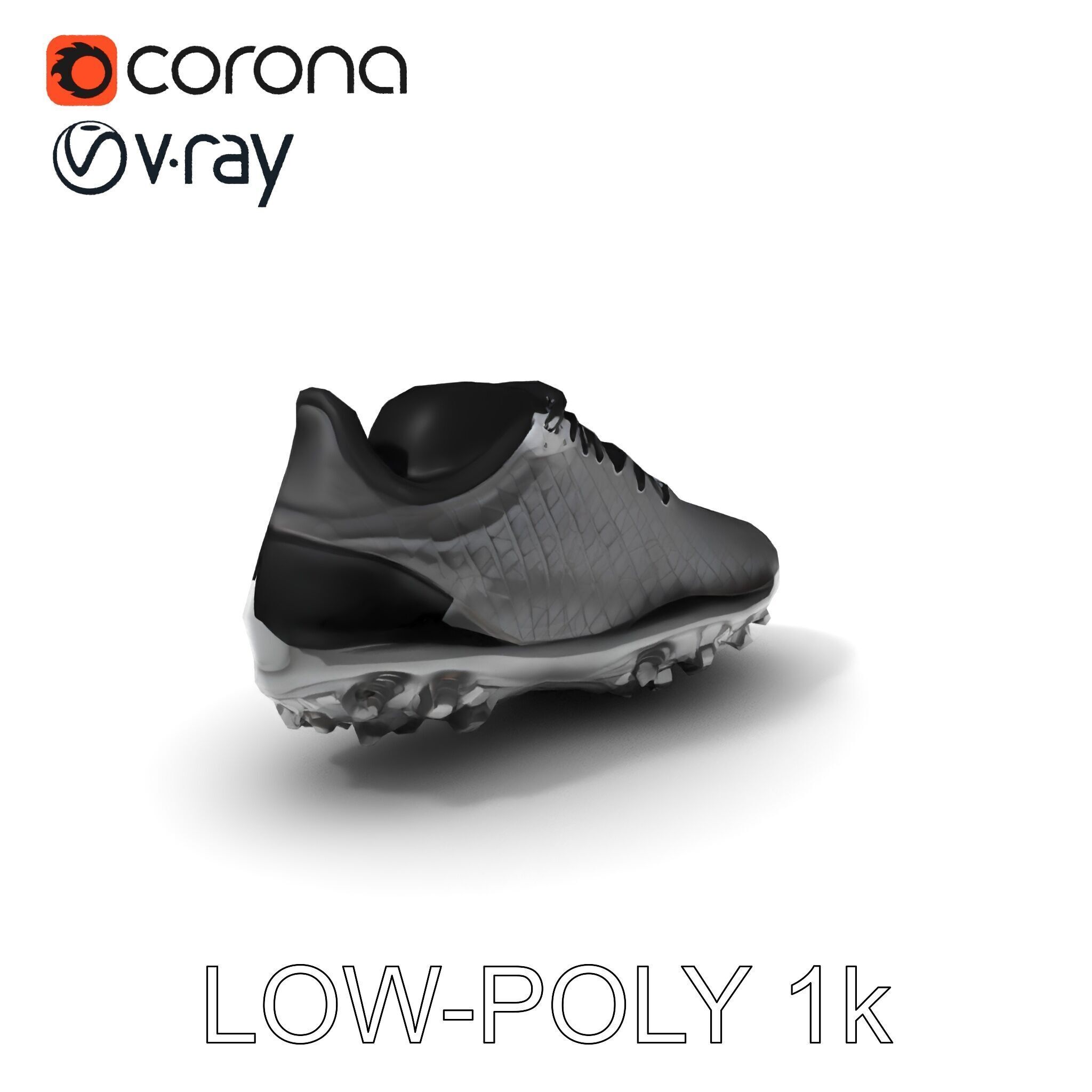 Soccer Shoe Model Pack with Advanced Textures Low-poly 3D model_10