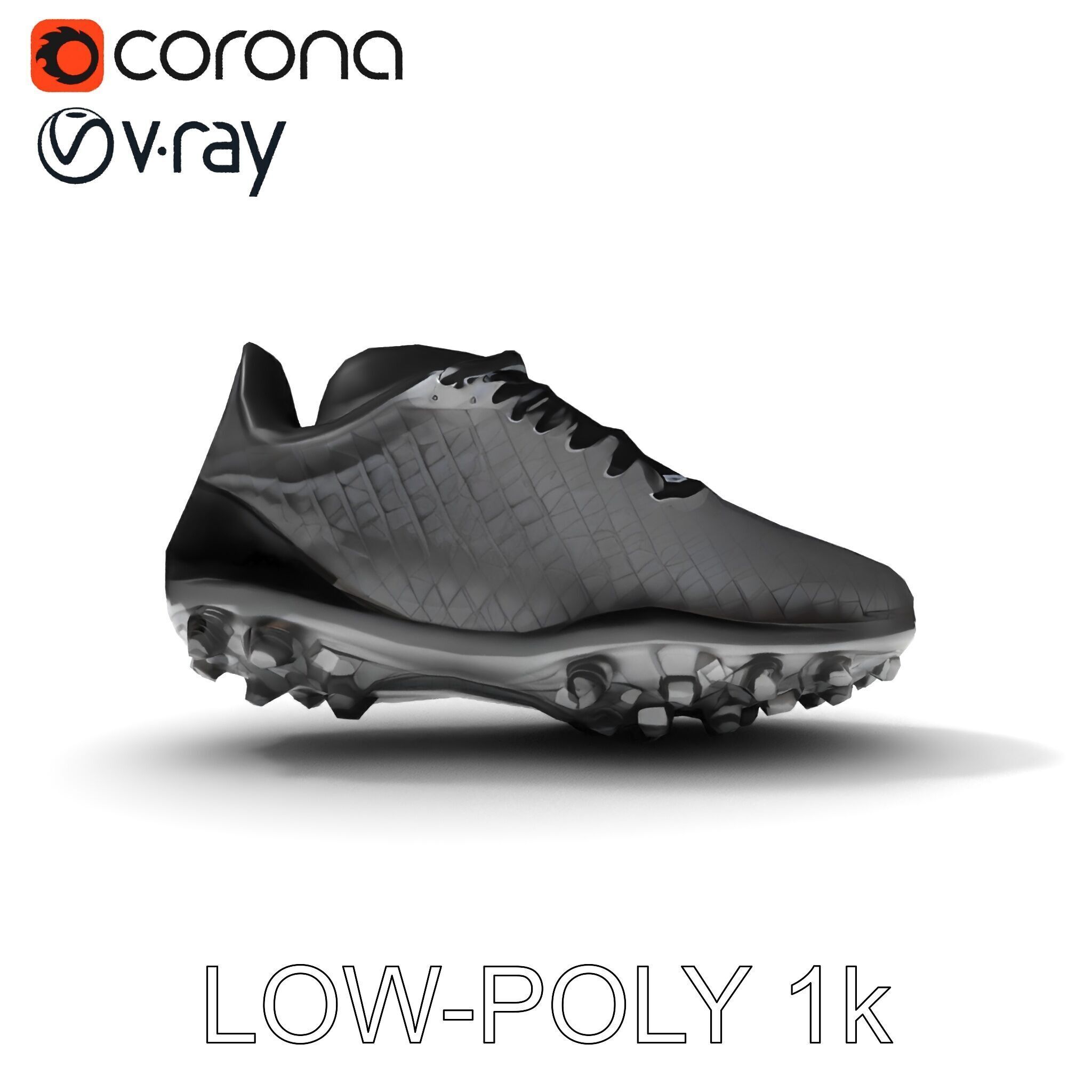 Soccer Shoe Model Pack with Advanced Textures Low-poly 3D model_34