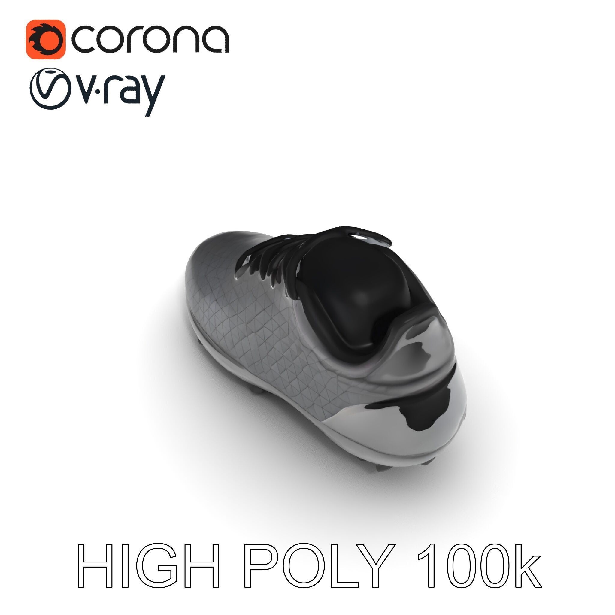 Soccer Shoe Model Pack with Advanced Textures Low-poly 3D model_24