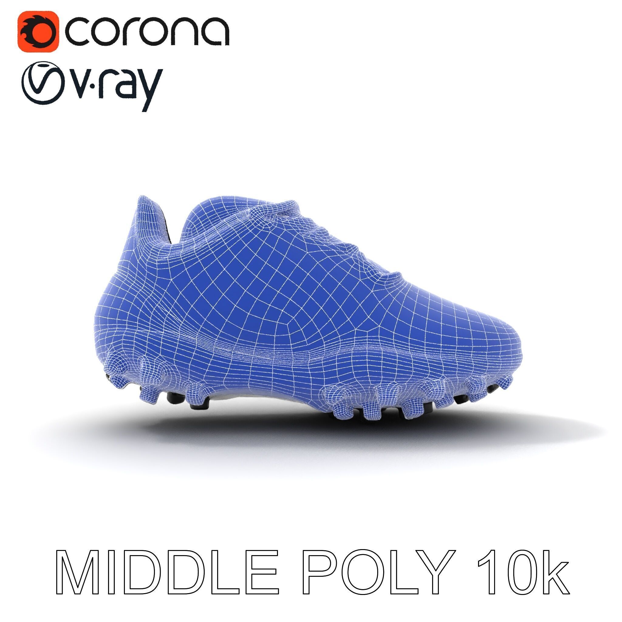 Soccer Shoe Model Pack with Advanced Textures Low-poly 3D model_22