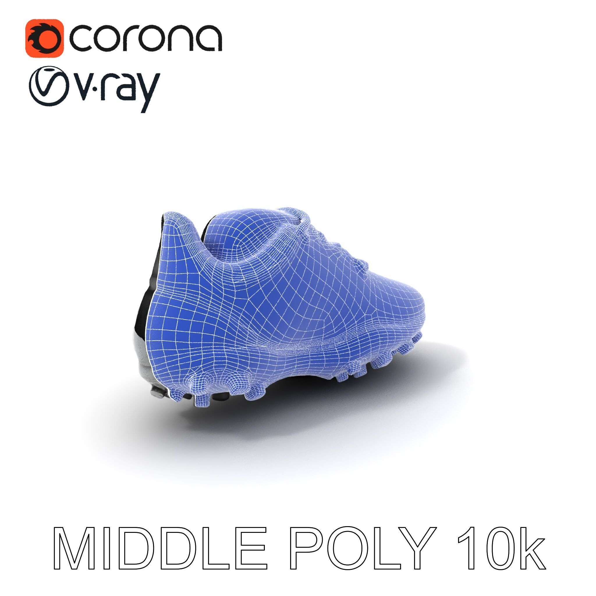 Soccer Shoe Model Pack with Advanced Textures Low-poly 3D model_25