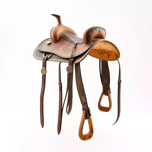 Western Saddle Model Pack for D Rendering and Games