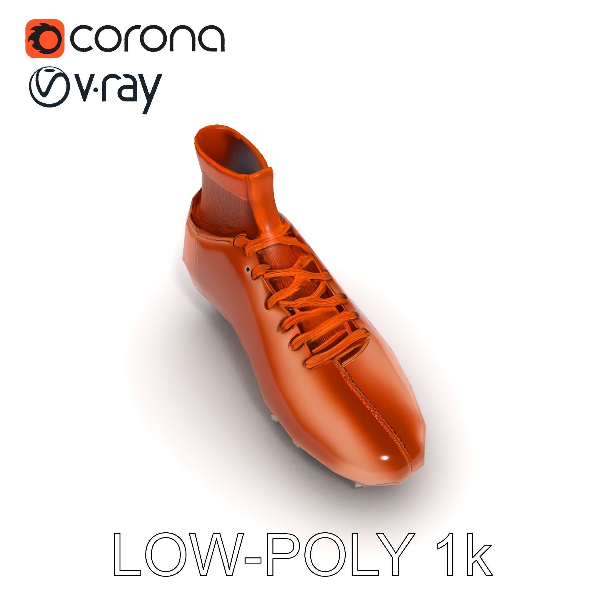 Soccer Cleat D Model Pack Low-poly 3D model_24