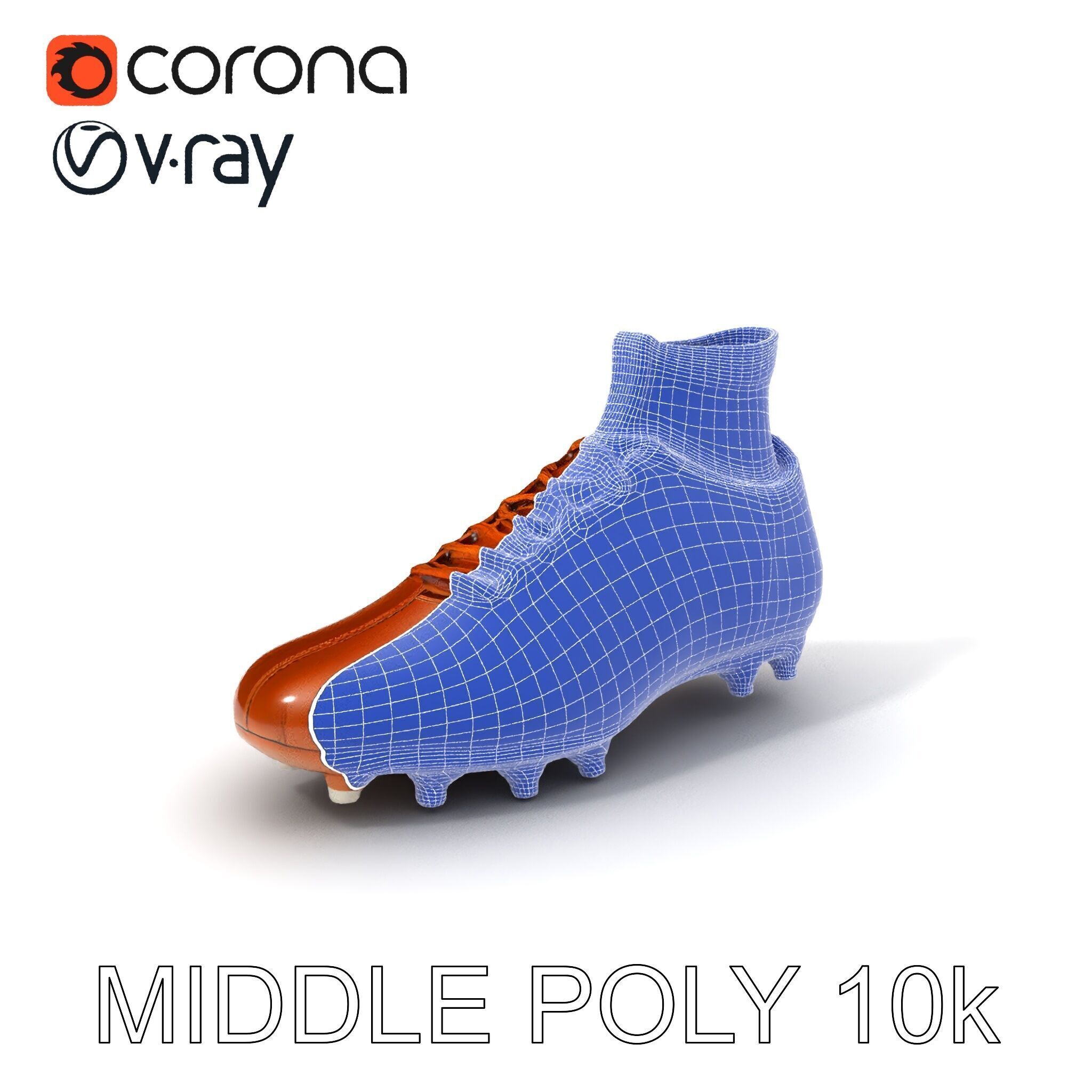 Soccer Cleat D Model Pack Low-poly 3D model_23